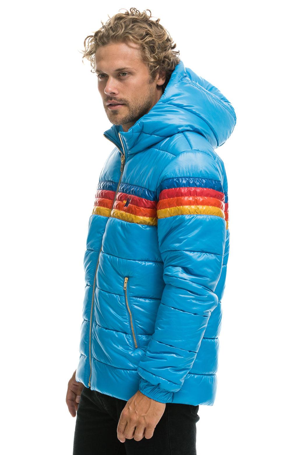 4 STRIPE LUXE TREKKER JACKET - GLOSSY OCEAN Male Product Image