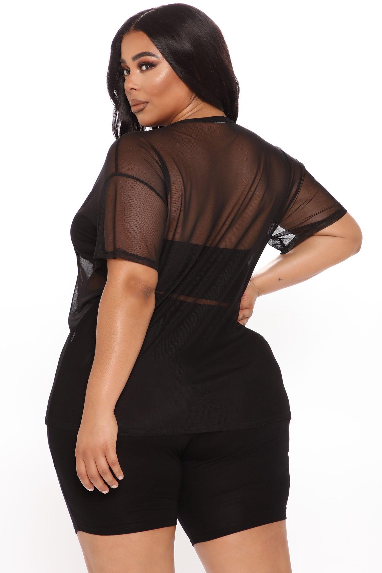 Nice And Clear 3 Piece Biker Short Set - Black Product Image