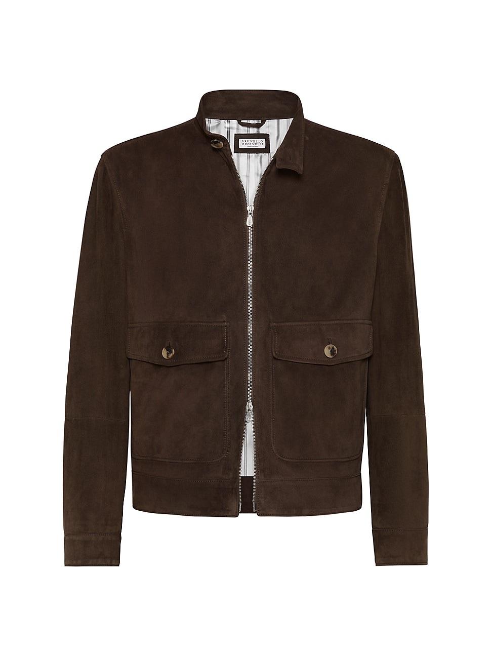 Mens Suede Outerwear Jacket Product Image