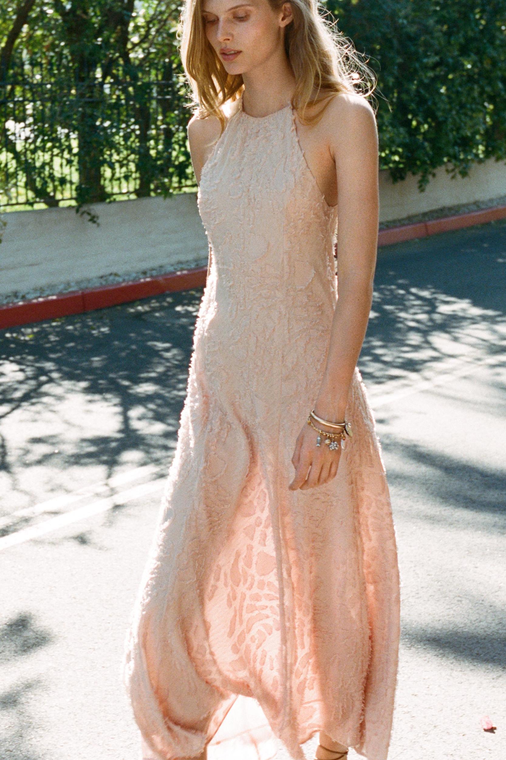 STRUCTURED HALTER DRESS Product Image