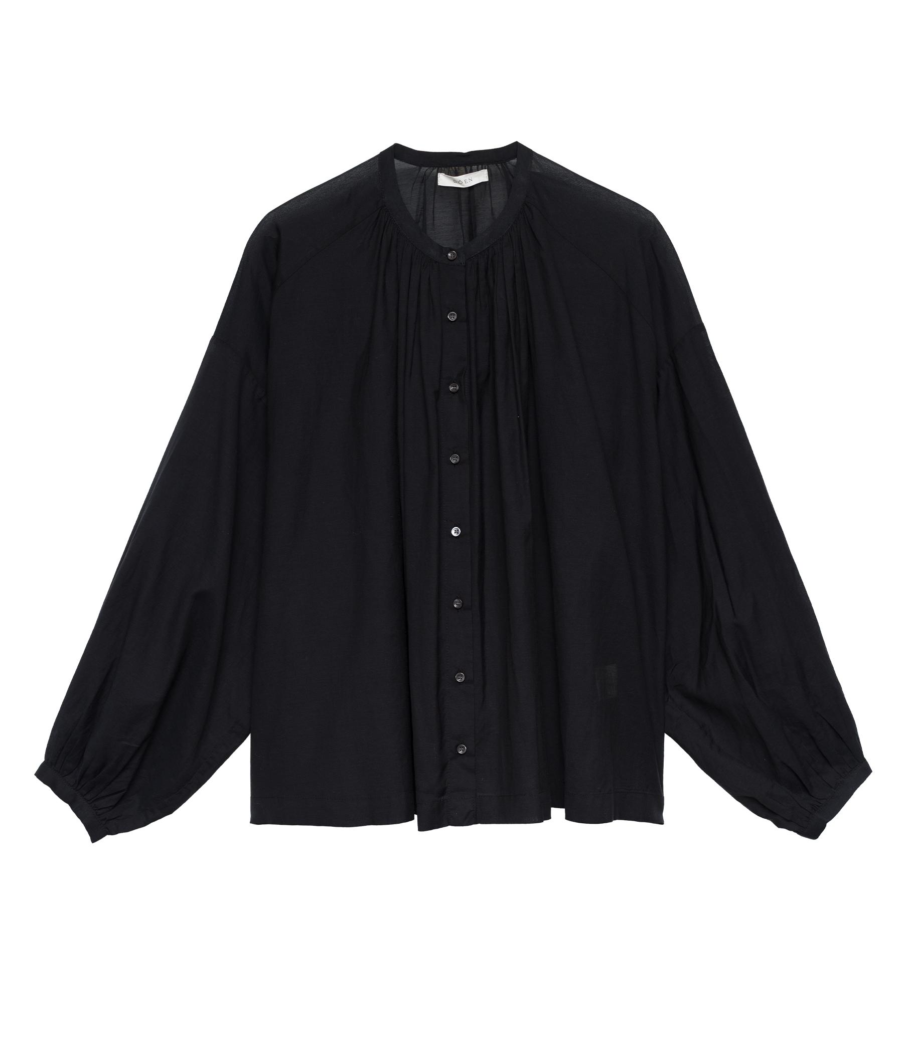 THE JANE BLOUSE -- BLACK Product Image
