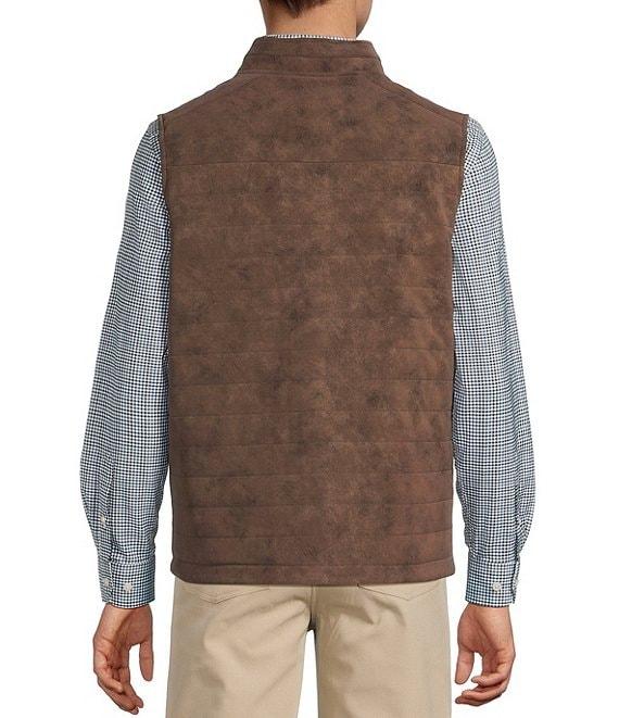 Hart Schaffner Marx Faux Suede Plaid Reversible Vest Product Image