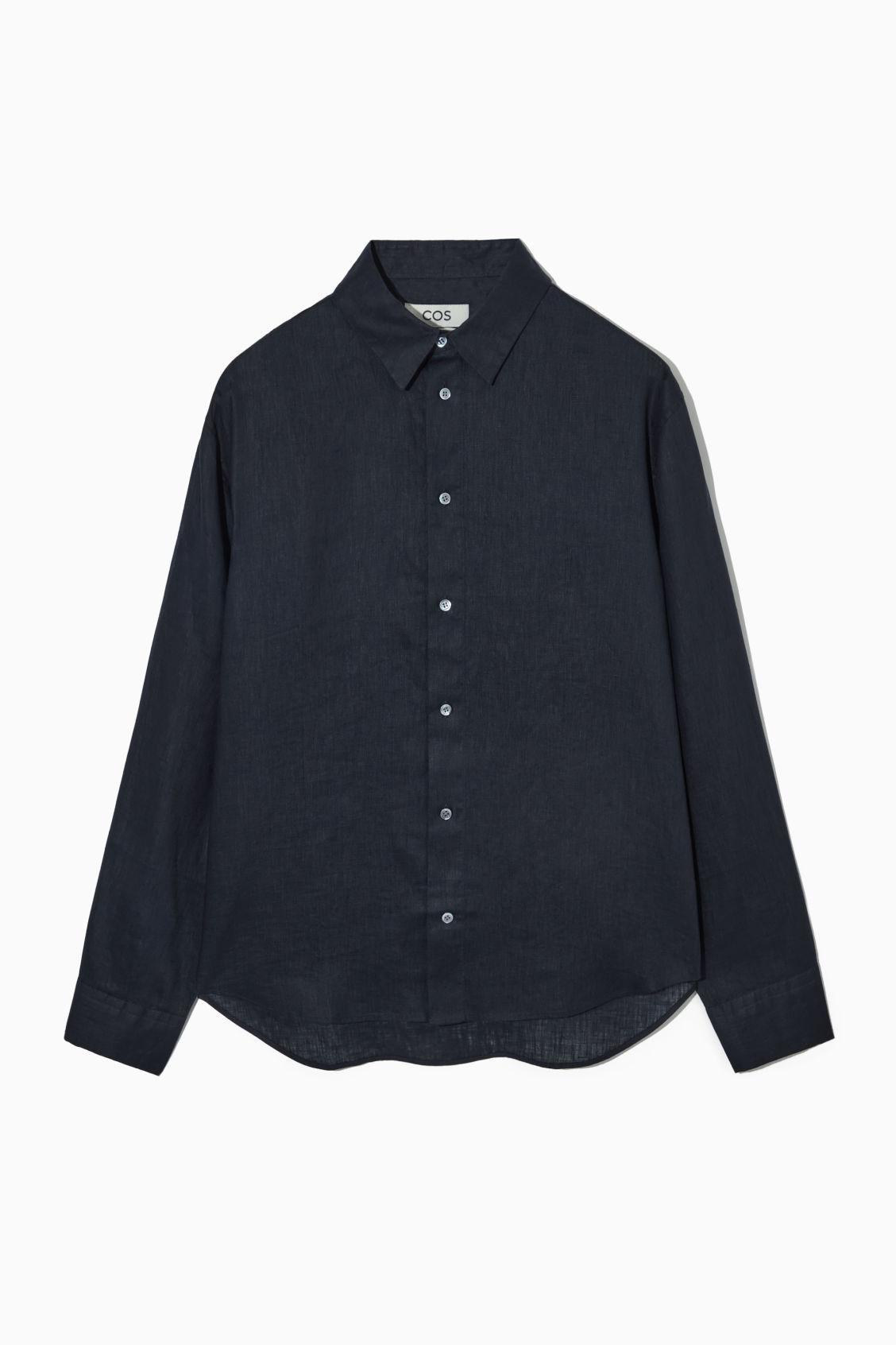 RELAXED LINEN LONG-SLEEVED SHIRT Product Image