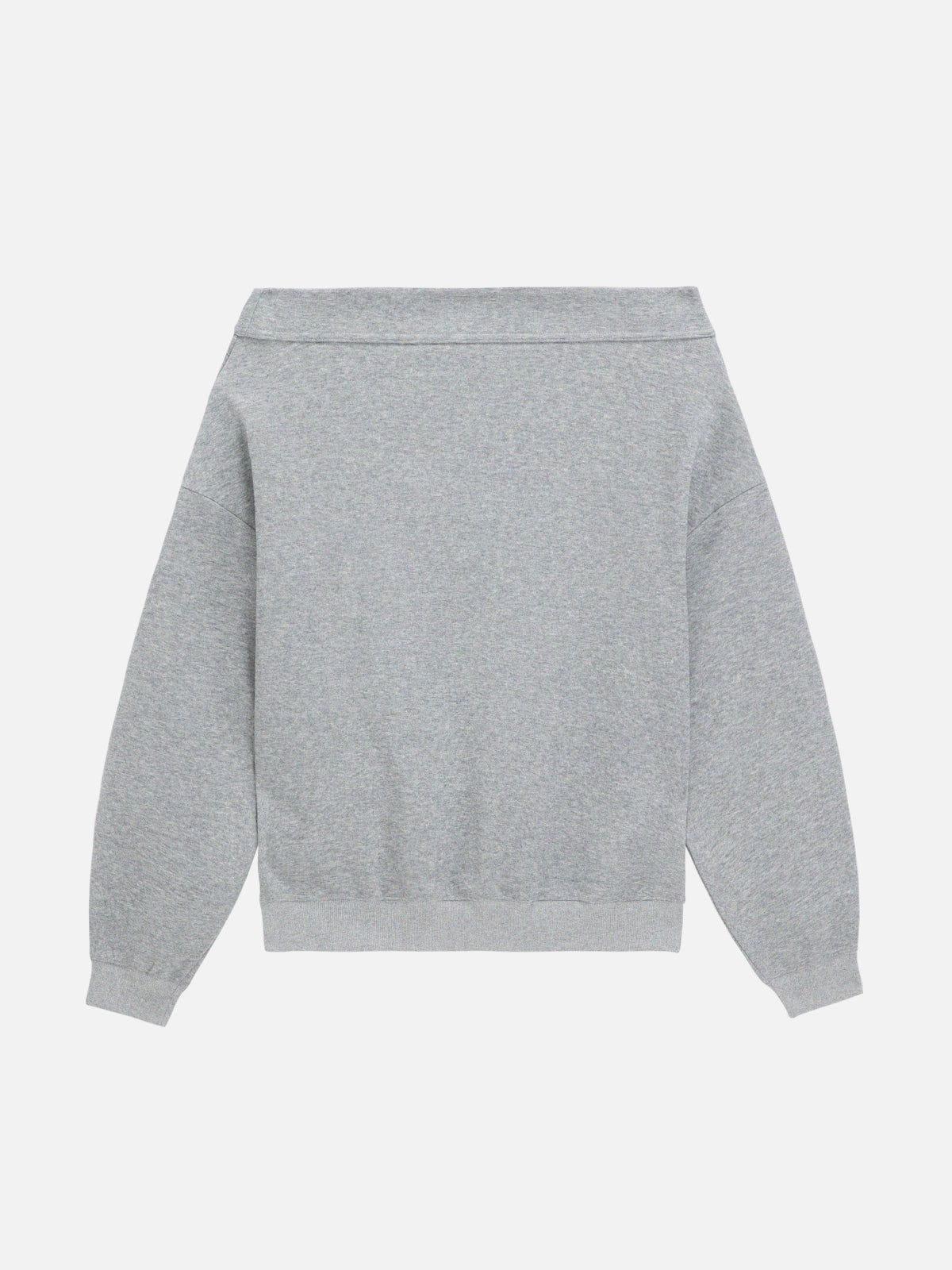 Aelfric Eden Rivet Off the Shoulder Sweatshirt Female Product Image