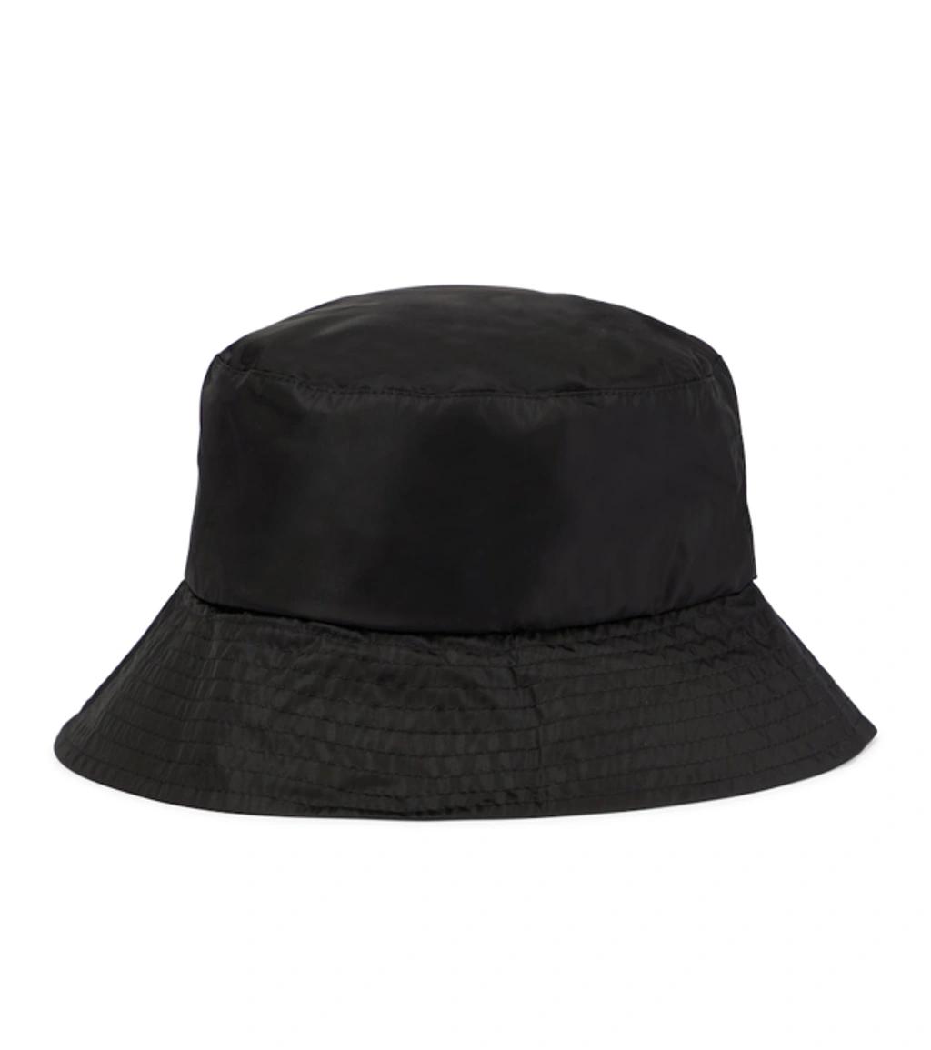 MONCLER Logo Patch Bucket Hat In Black Product Image