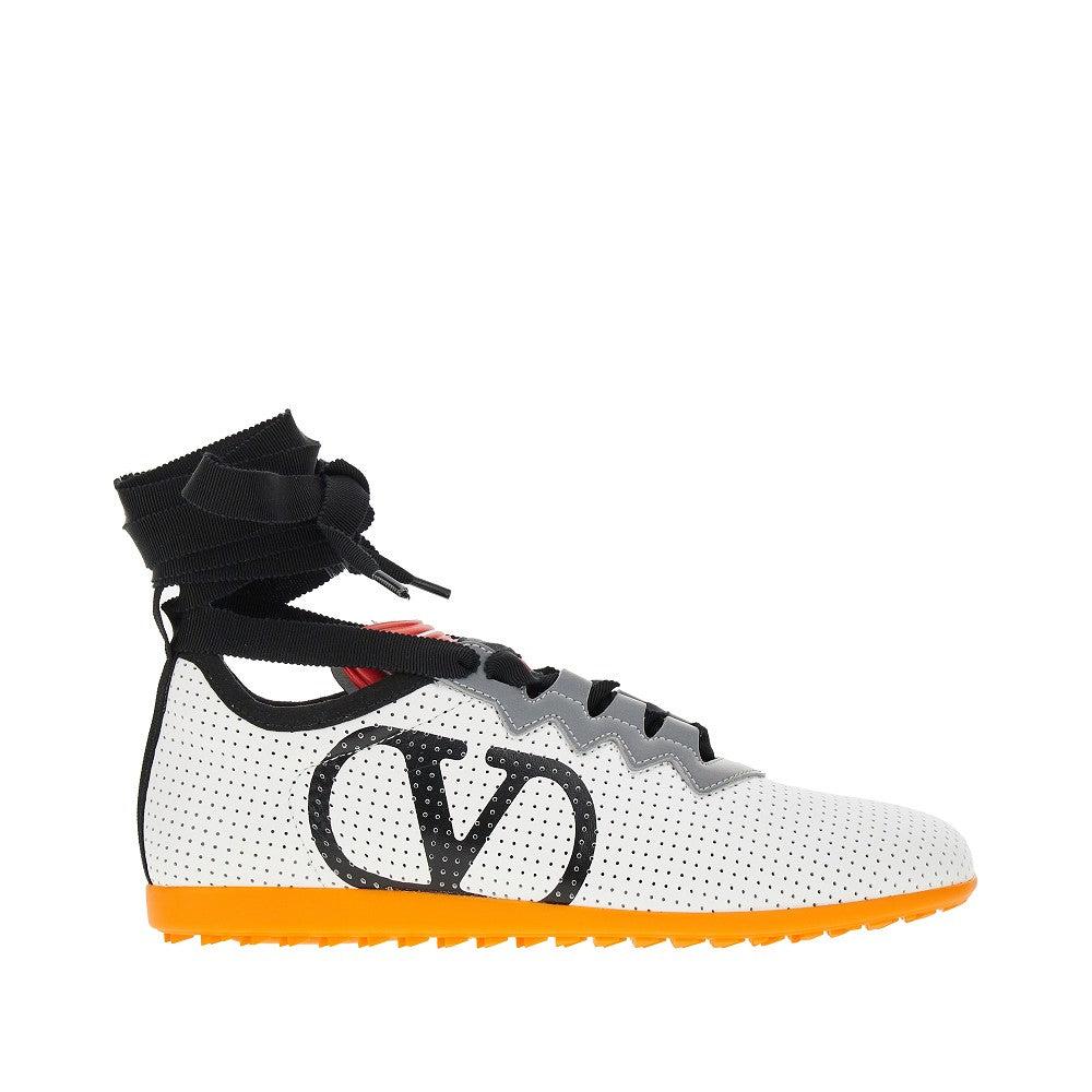 VALENTINO GARAVANI Chromathon Low-top Sneakers In Perforated Leather In Multi Product Image