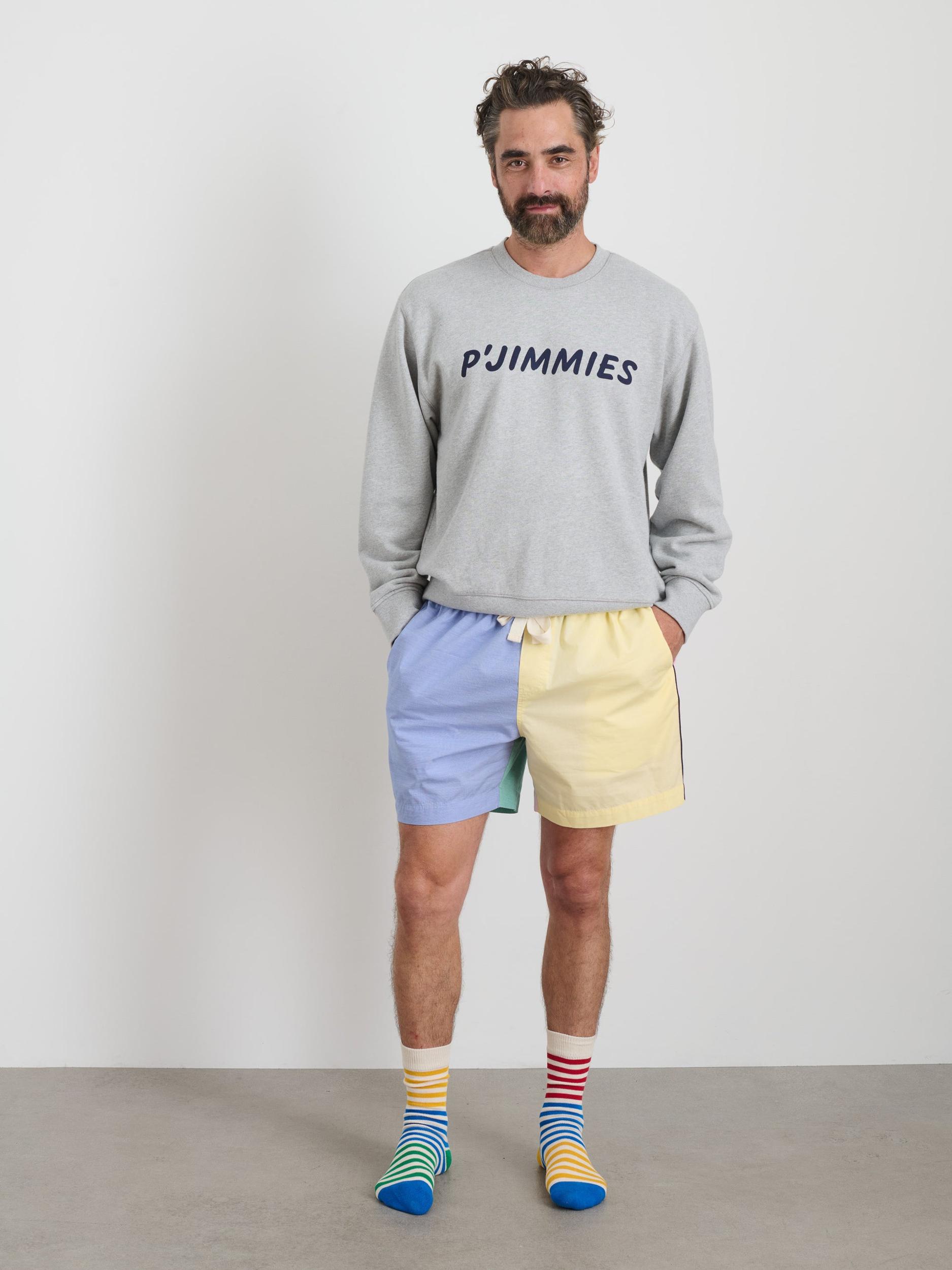 P'Jimmies Sleep Short in Colorblock Product Image
