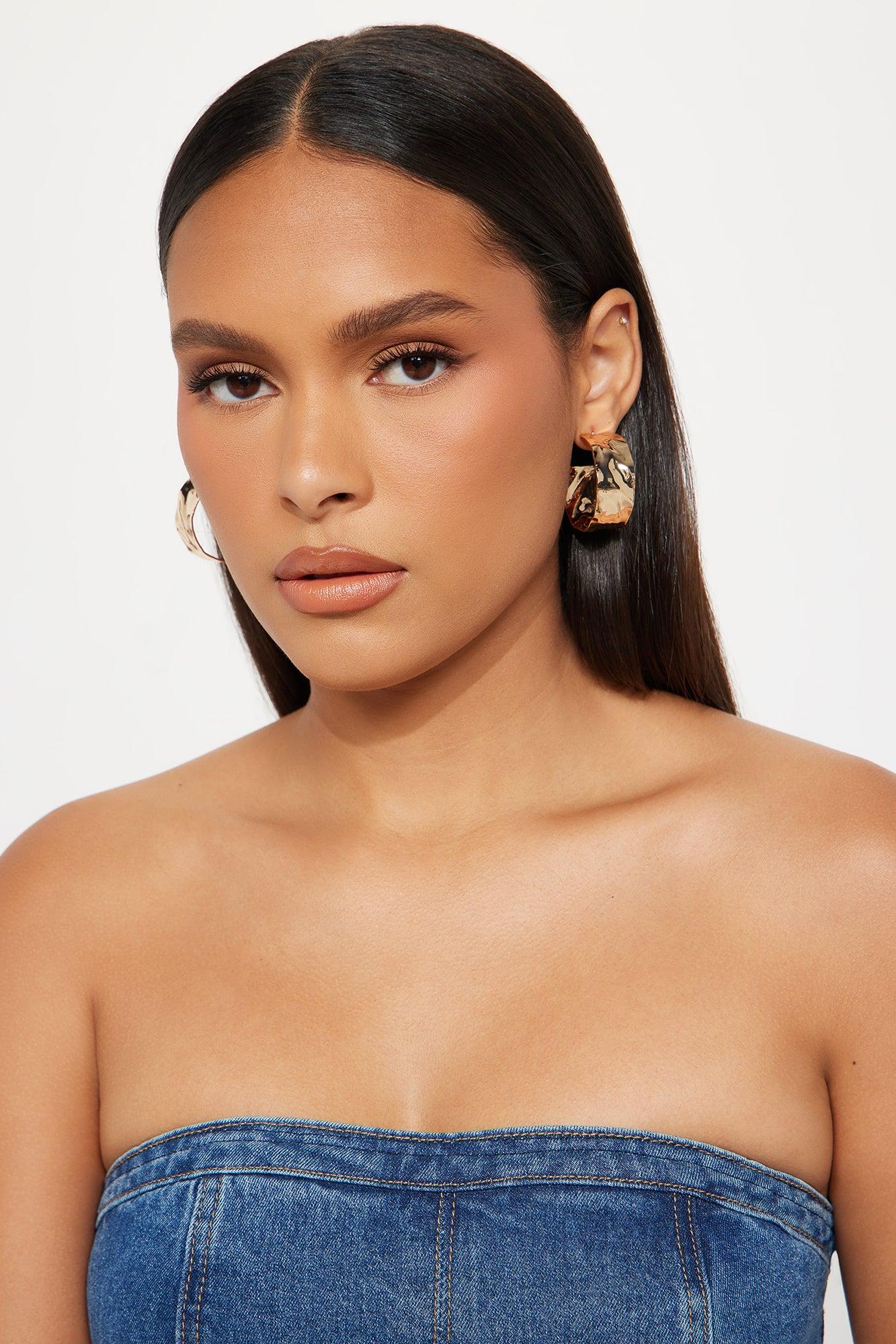 Maloney Hoop Earrings - Gold Product Image