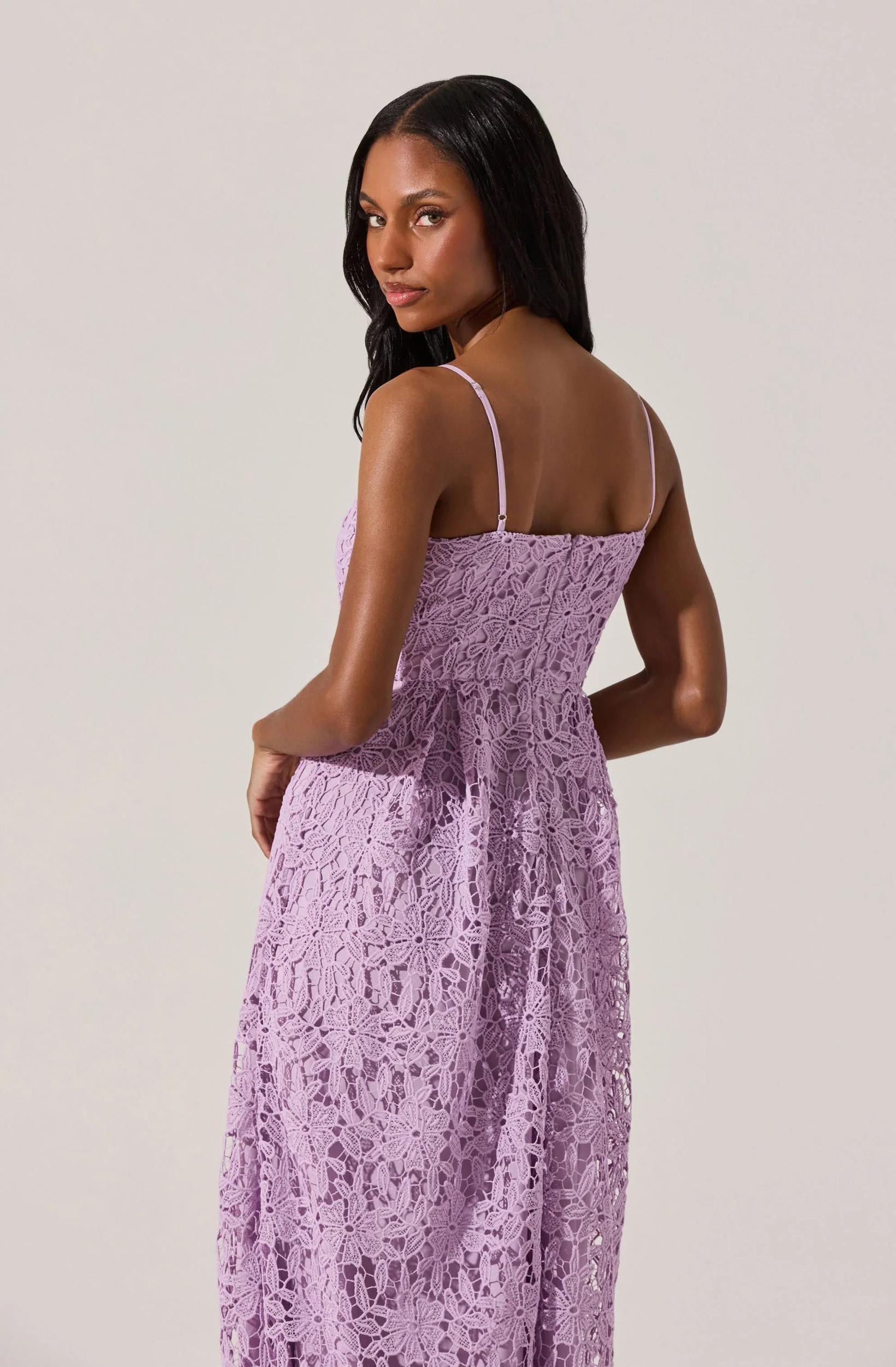 Lace Fit & Flare Dress Product Image
