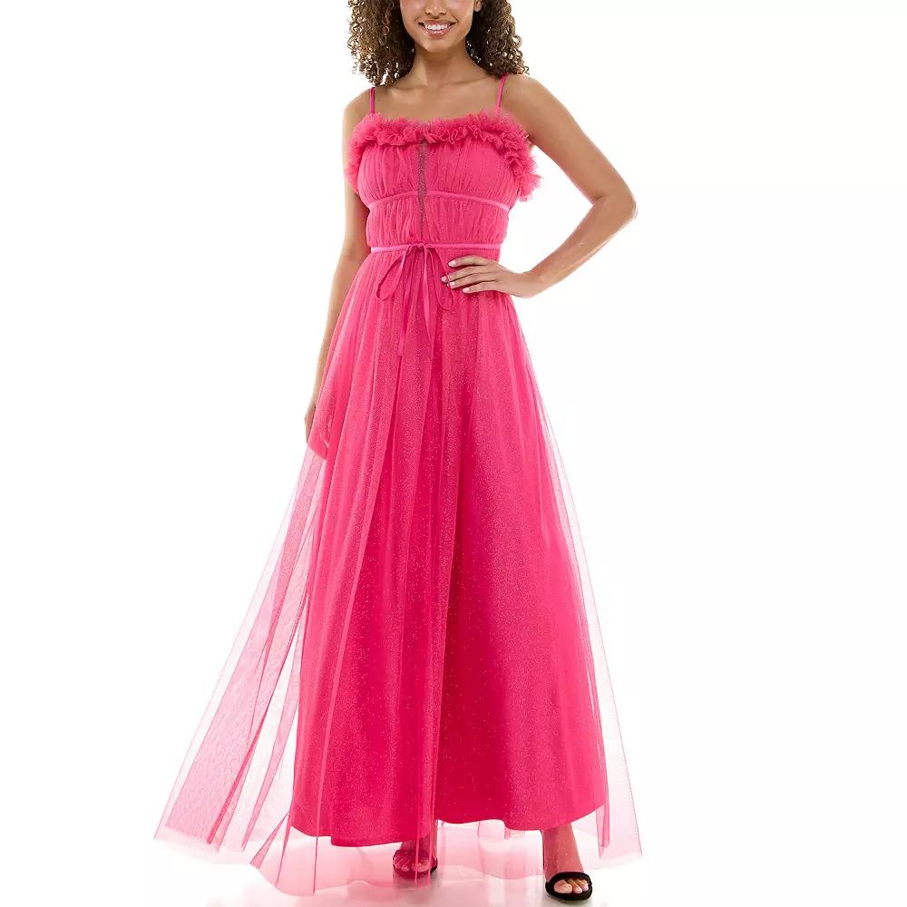 Women's Maison Tara Glitter Tulle Ballgown,  Product Image