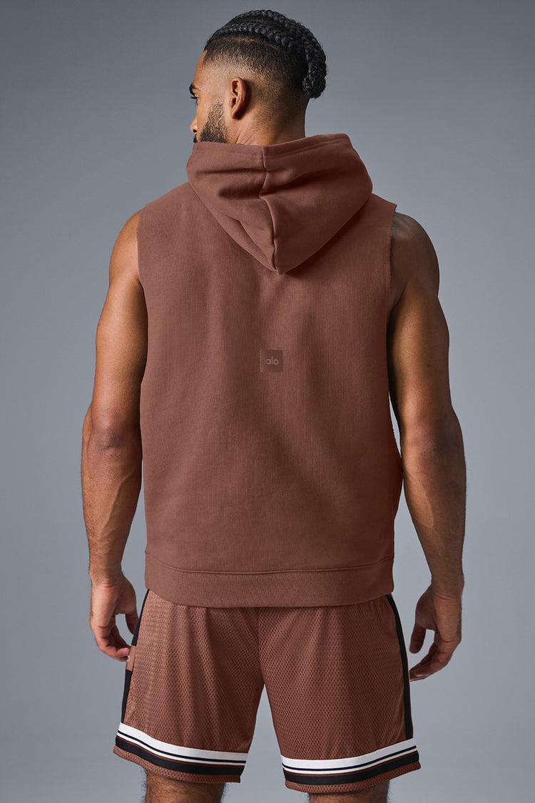 Renown Sleeveless Hoodie - Chestnut Product Image