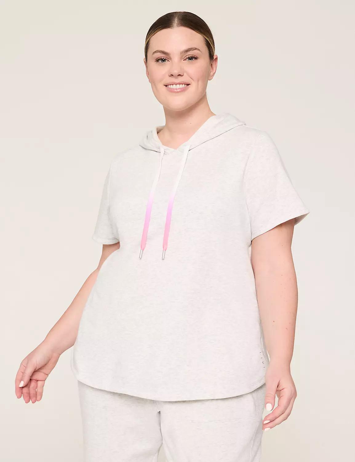 LIVI French Terry Short-Sleeve Hoodie Product Image