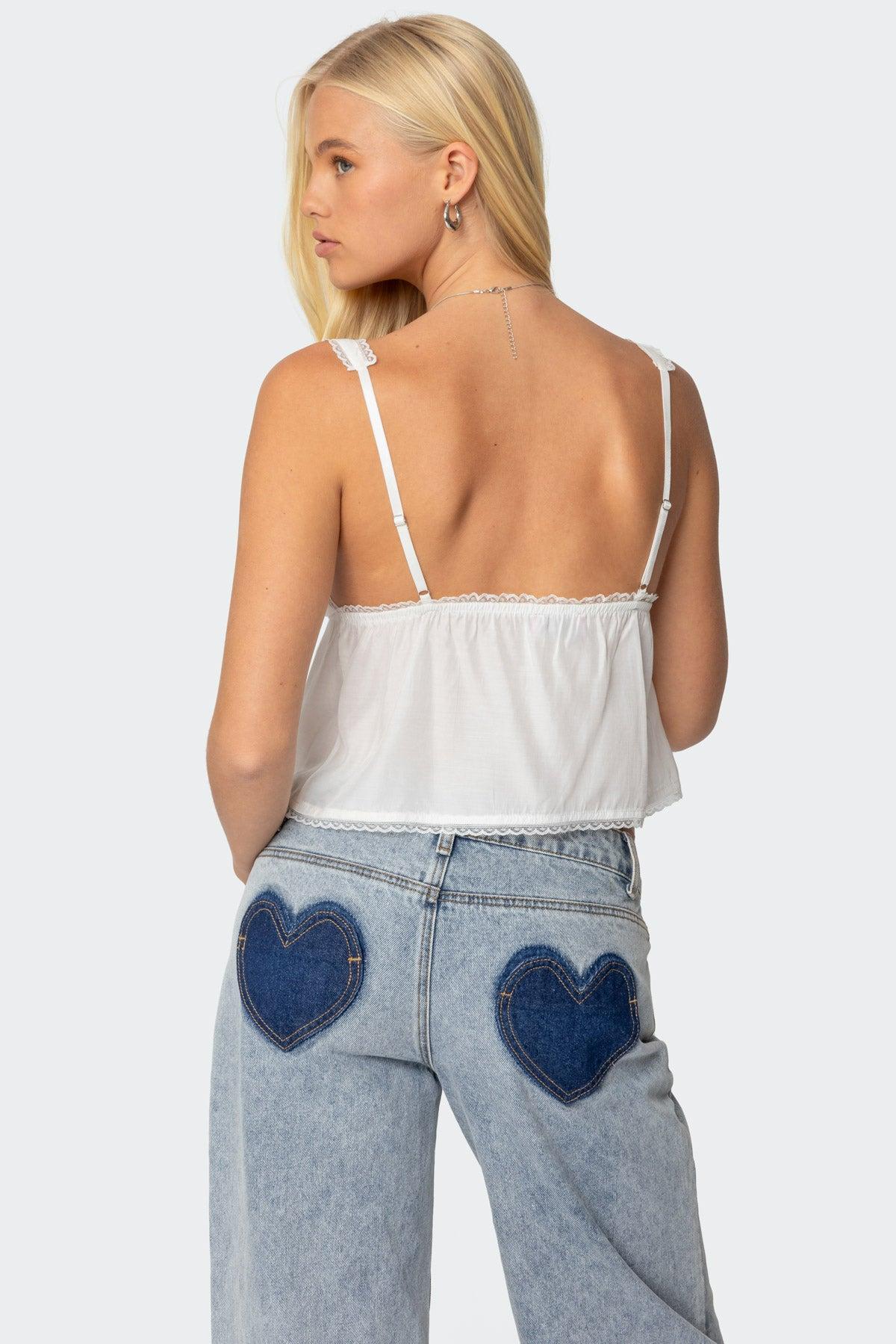 Andea Babydoll Tank Top Product Image