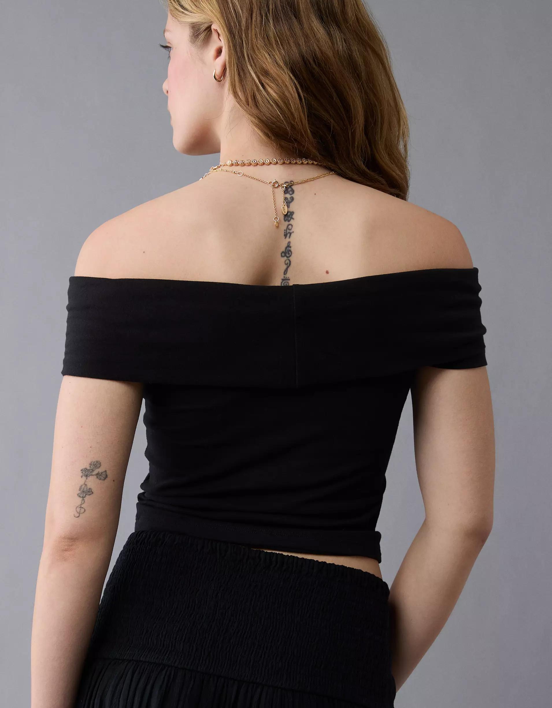 AE Off The Shoulder Foldover Top Product Image