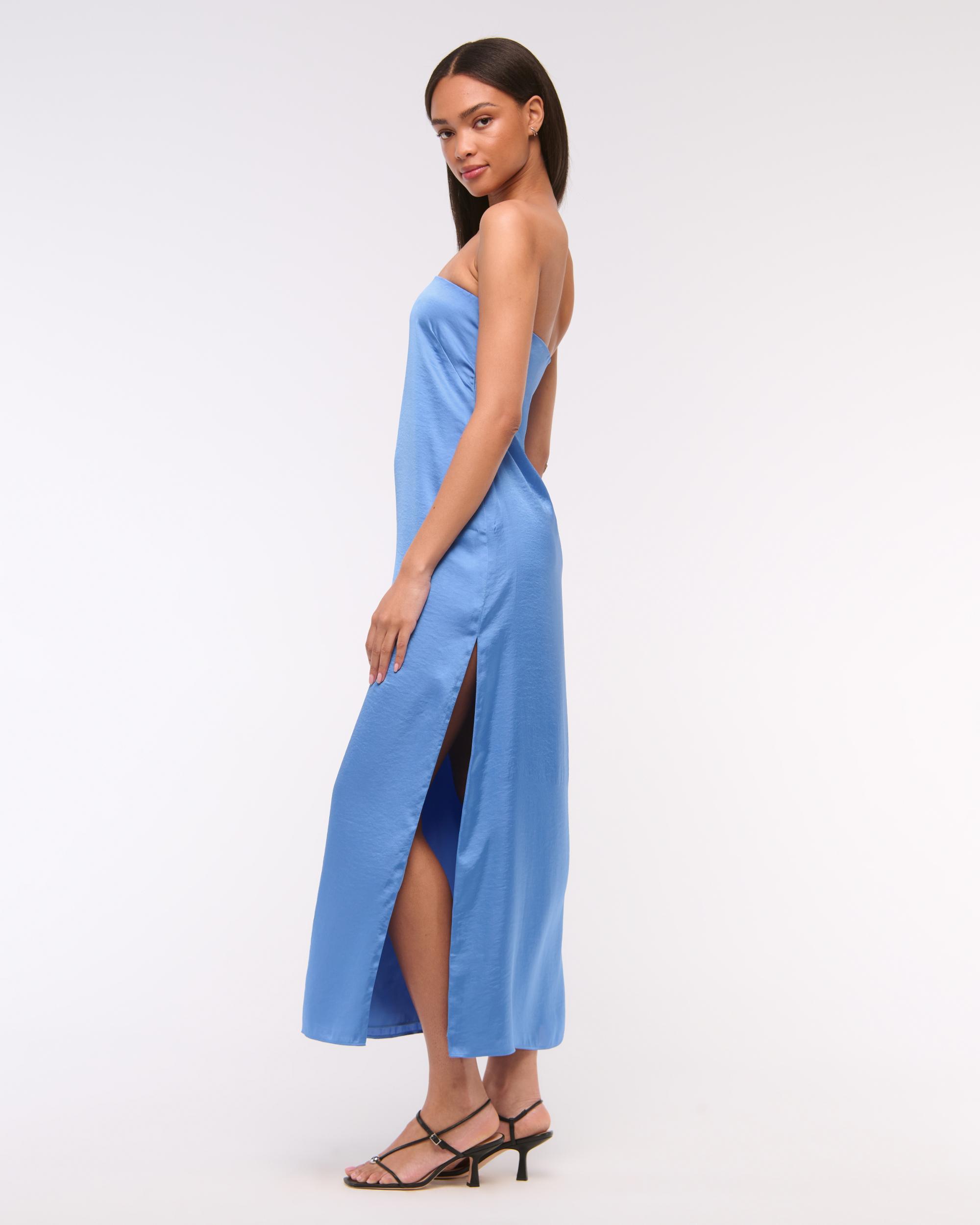 The A&F Julia Strapless Slip Maxi Dress Product Image