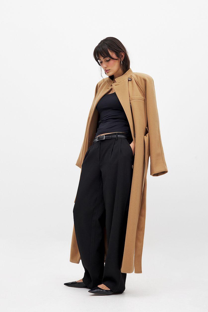 Double Folded Scoop Neck Top Product Image