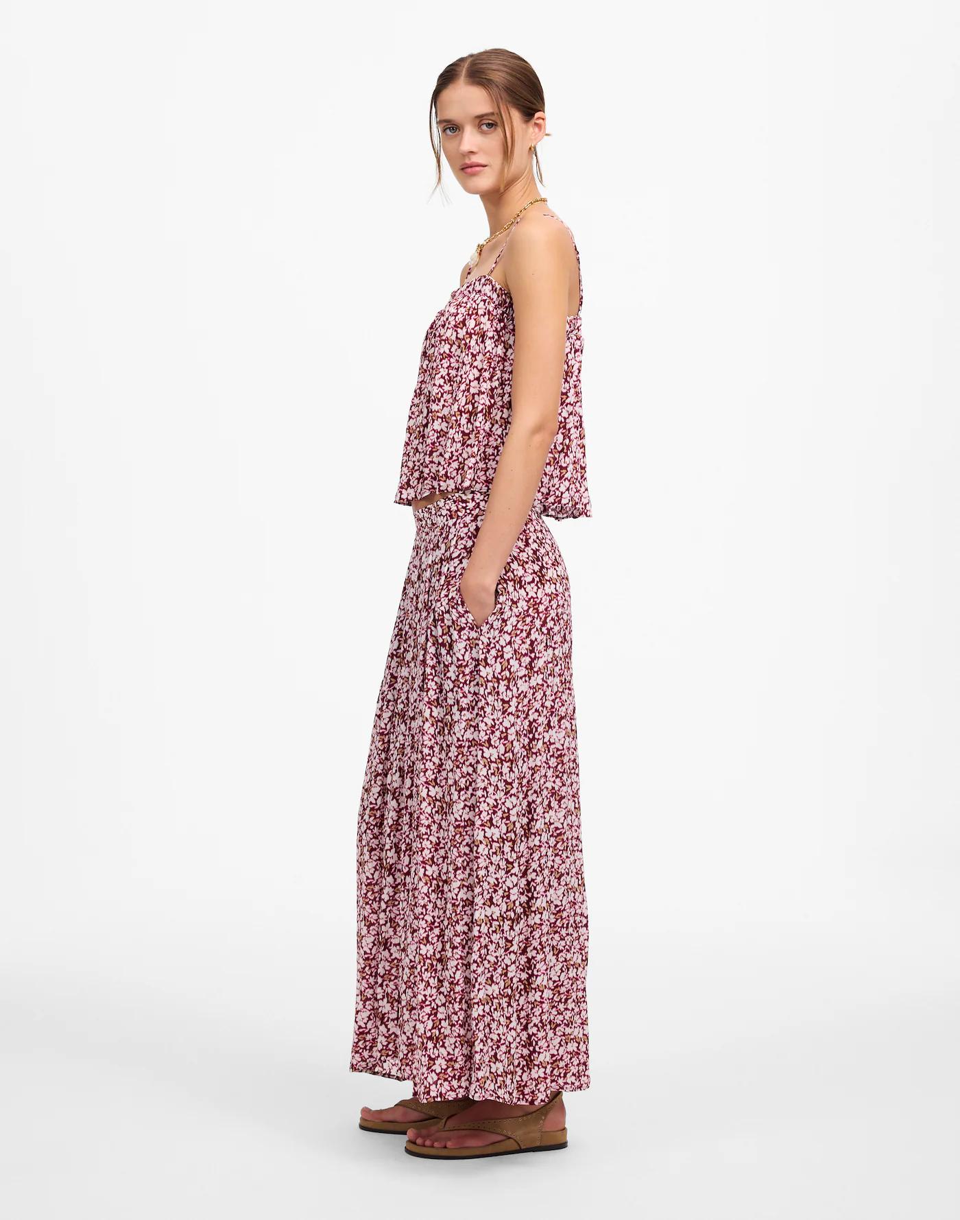 Shirred Maxi Skirt Product Image