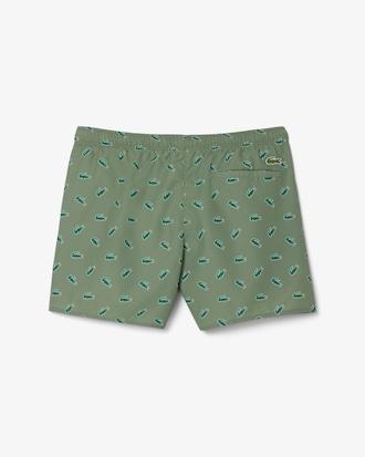 Crocodile Print Swim Trunks Product Image