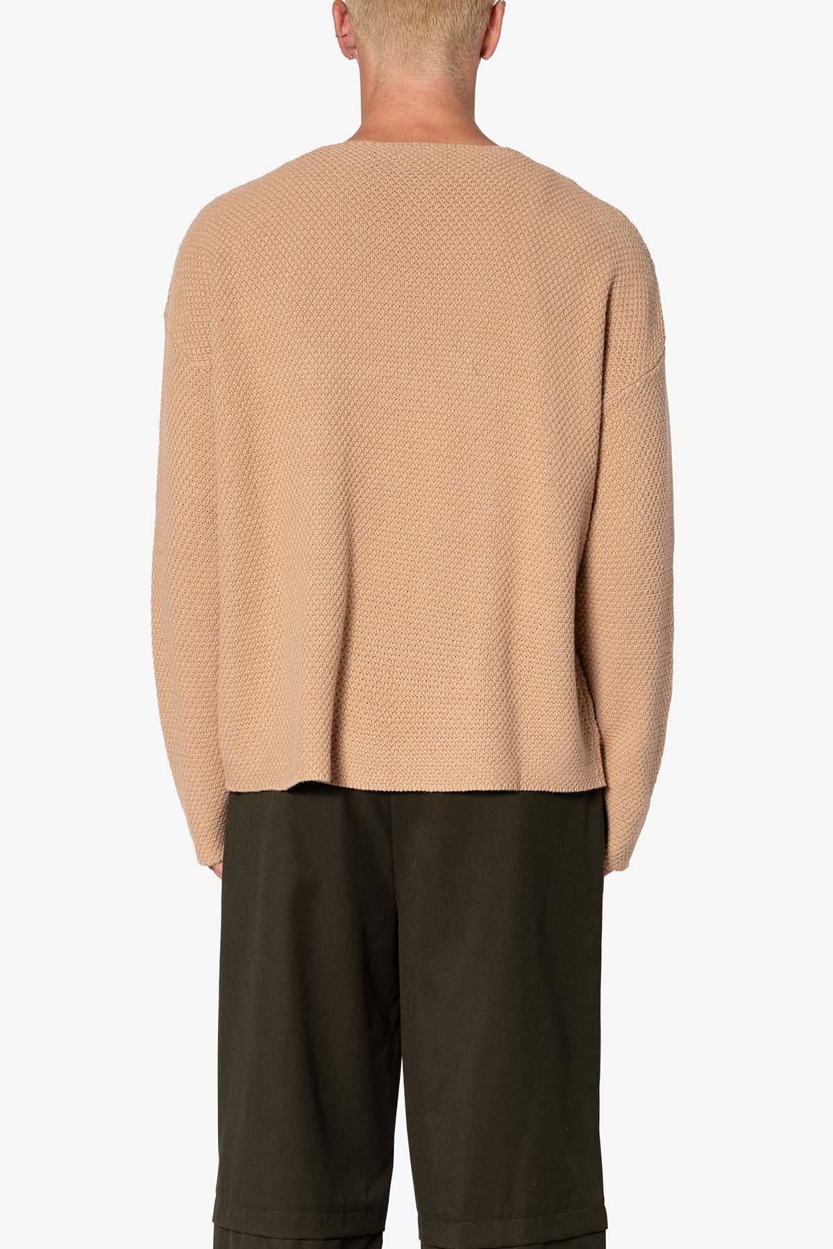 Boat Neck Star Sweater - Tan Product Image