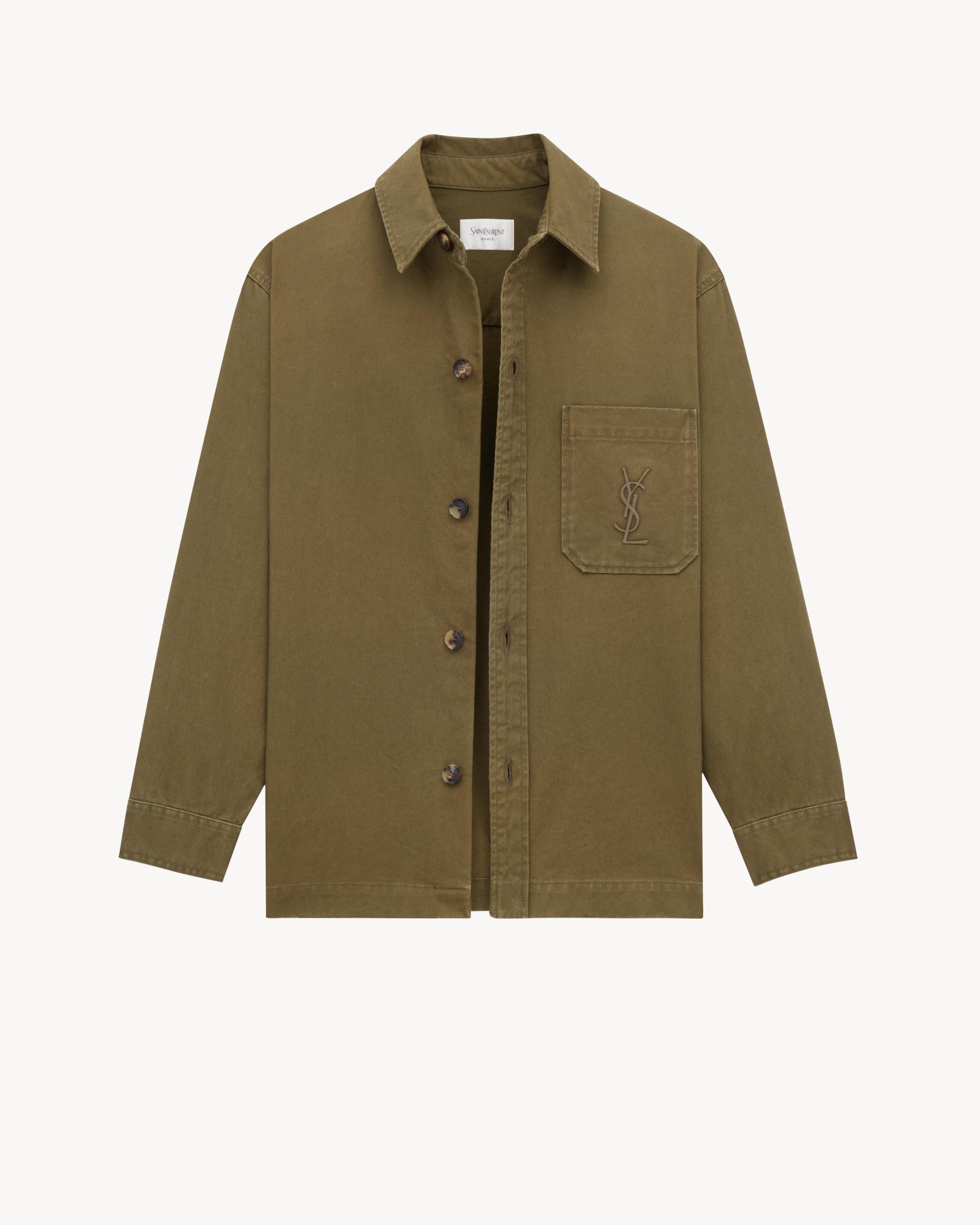 CASSANDRE overshirt in cotton linen gabardine Product Image