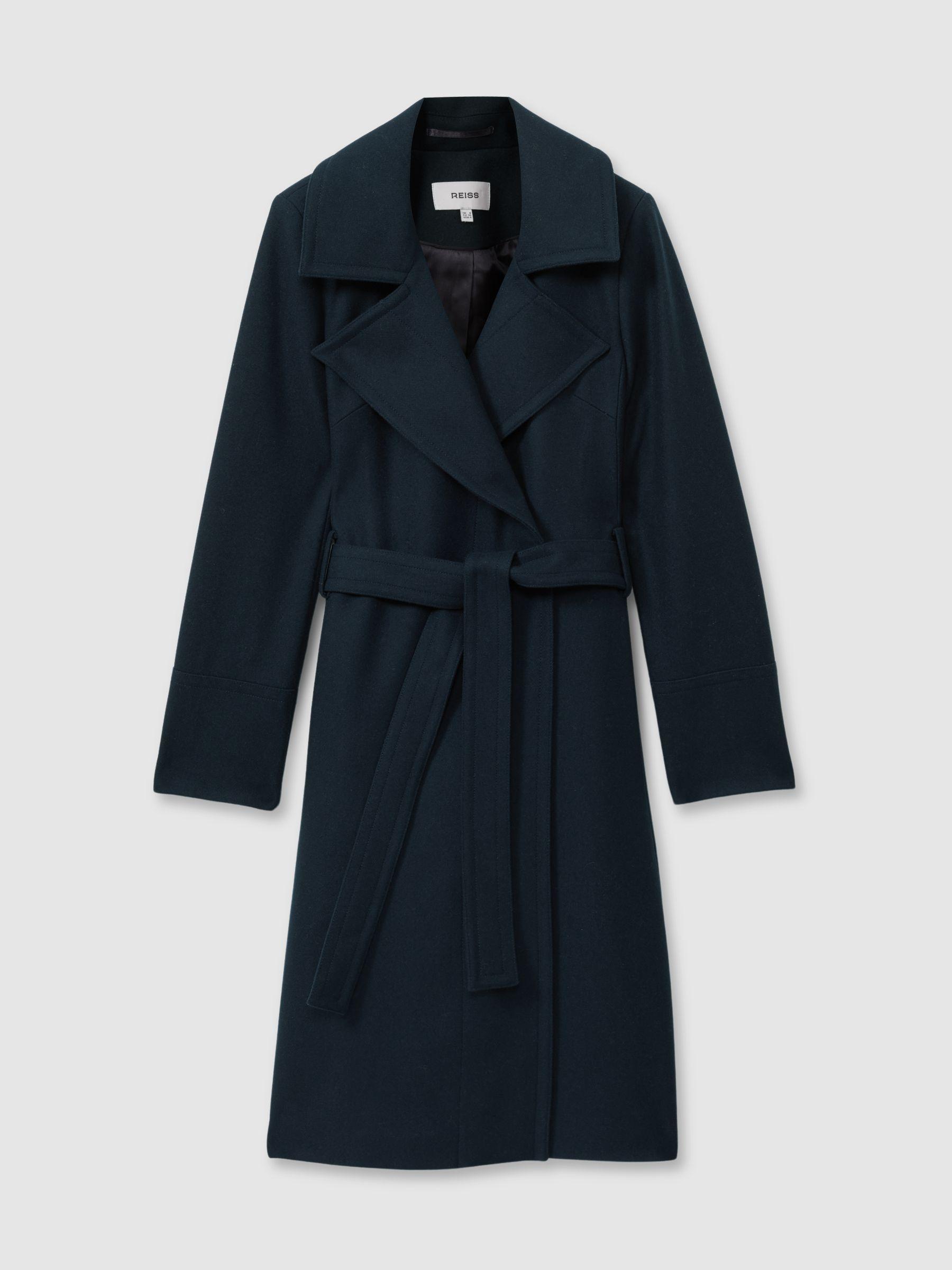 Petite One-Shoulder Ruched-Jersey Midi Dress in Blush Product Image