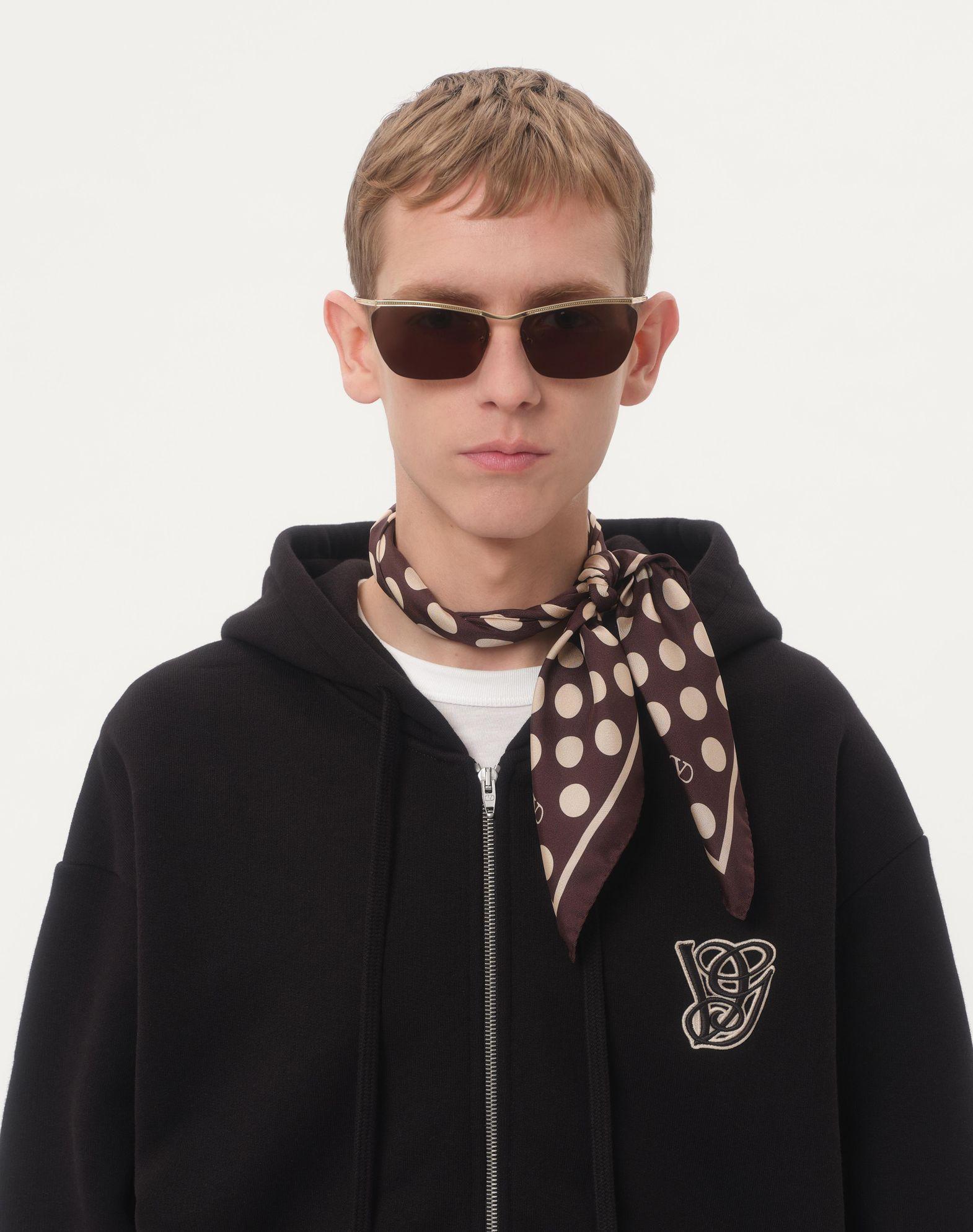 Cotton Hooded Sweatshirt With Vg Patch Product Image
