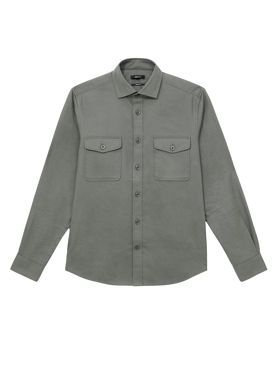 Men's Whisper Twill Twin-Pocket Overshirt Product Image