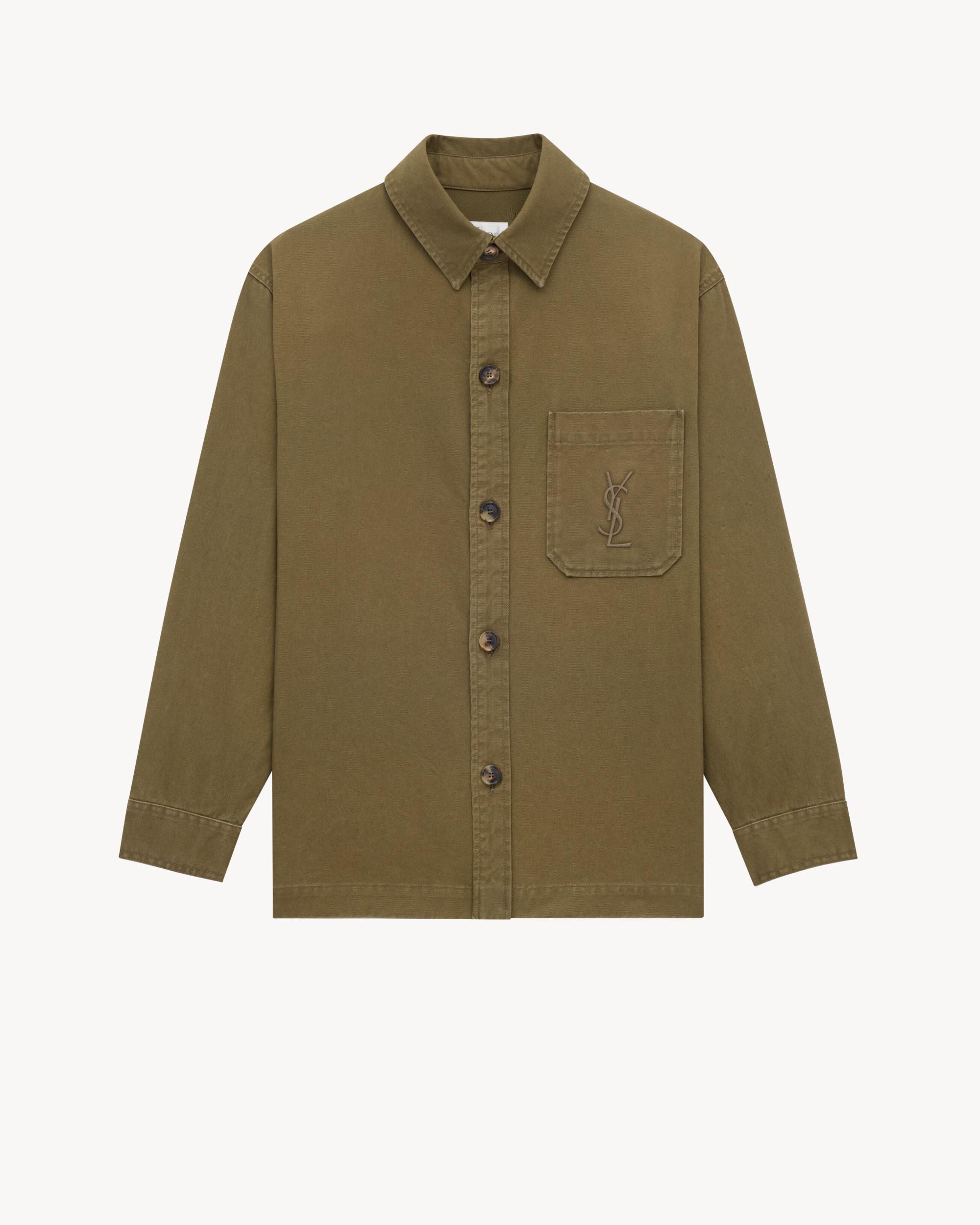CASSANDRE overshirt in cotton linen gabardine Product Image