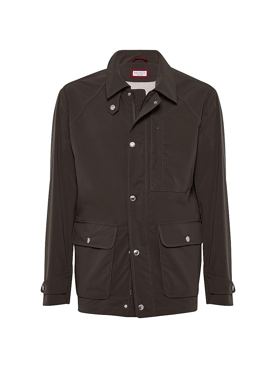 Mens Water Resistant Bonded Cotton Unlined Field Jacket Product Image