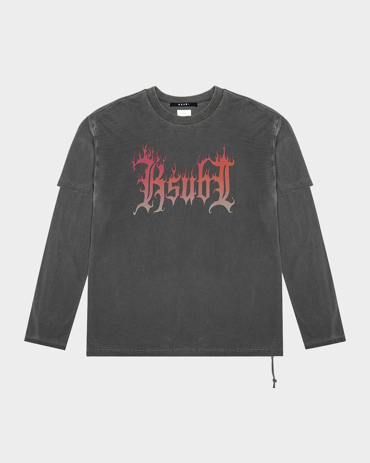 Mens Democrazy Feugo Layered Long-Sleeve T-Shirt Product Image