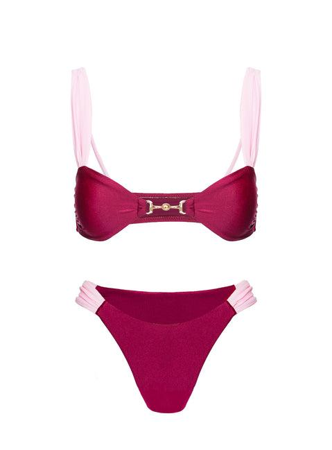 Siamese Bikini Top Red / Pink Product Image