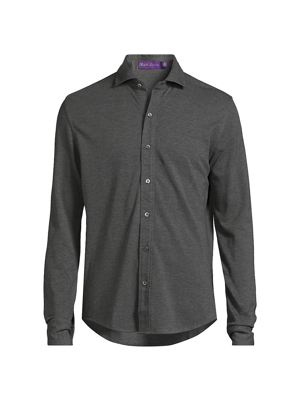 Mens Washed Piqu Shirt Product Image