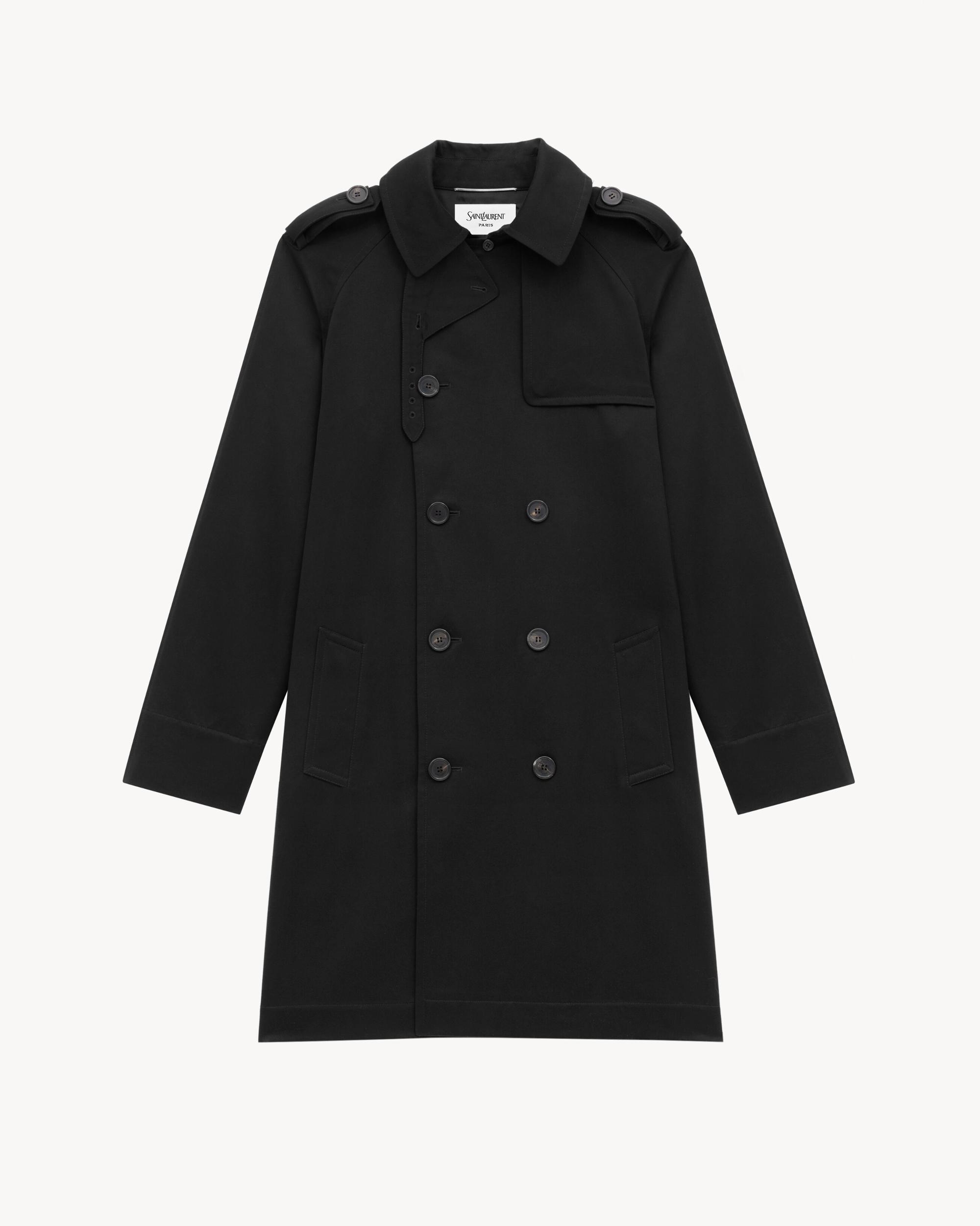 trench coat in cotton gabardine Product Image