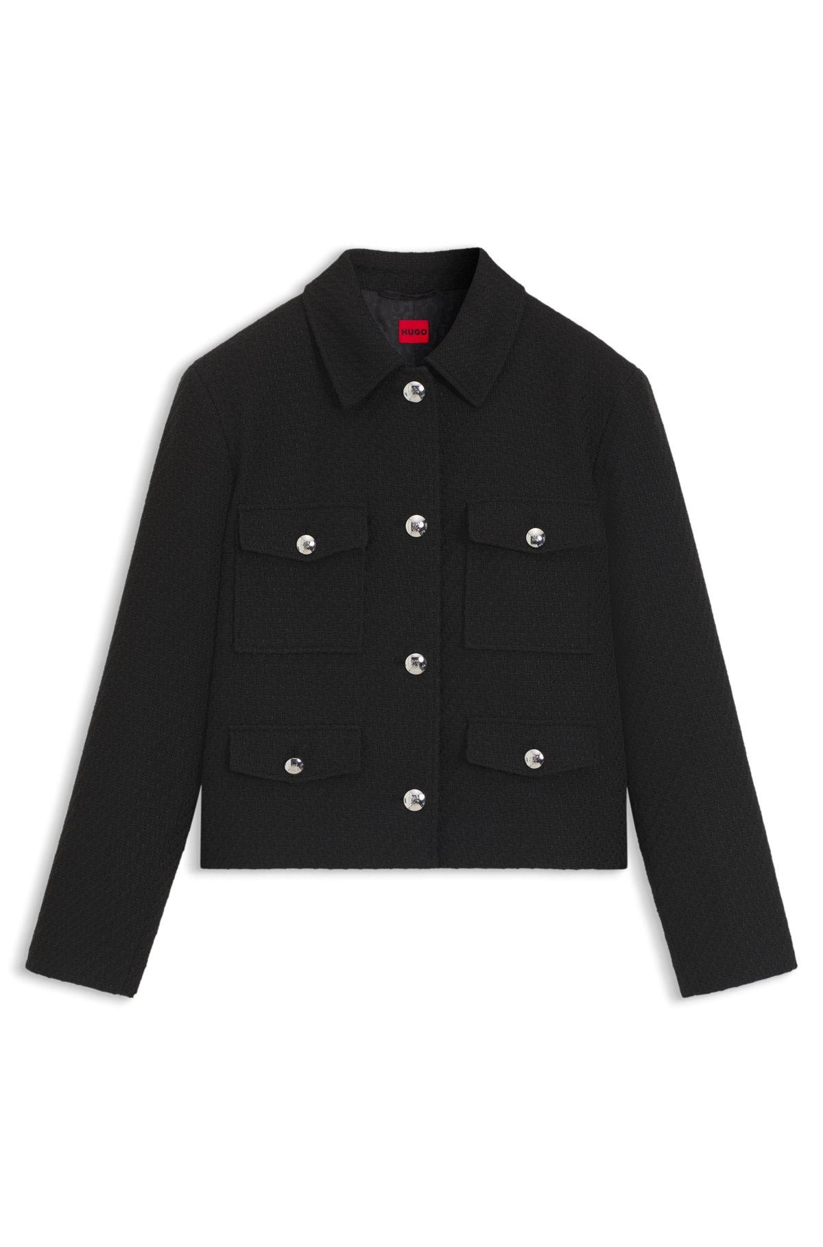 Regular-fit blazer in soft bouclé Product Image