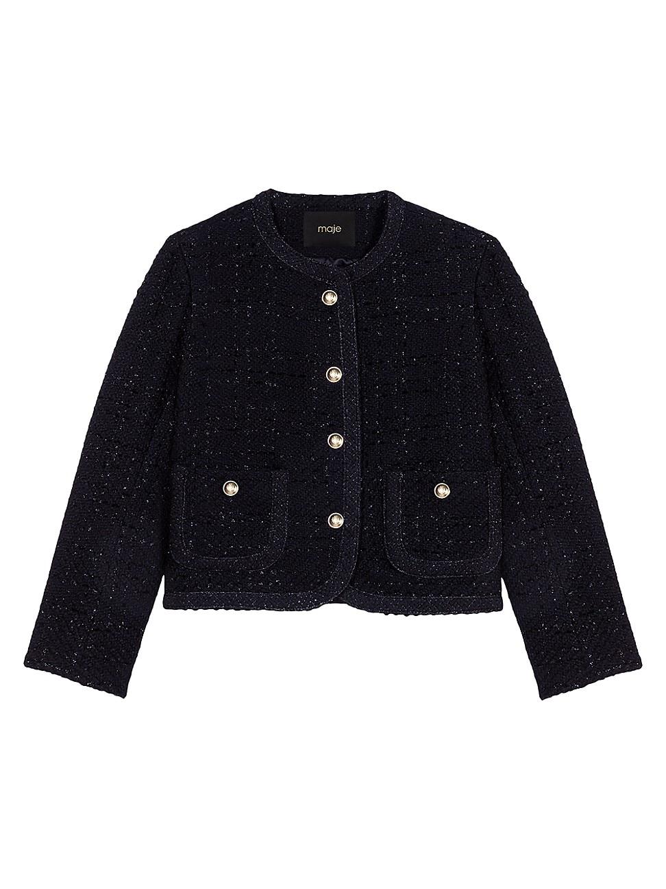 Womens Short Tweed Jacket Product Image