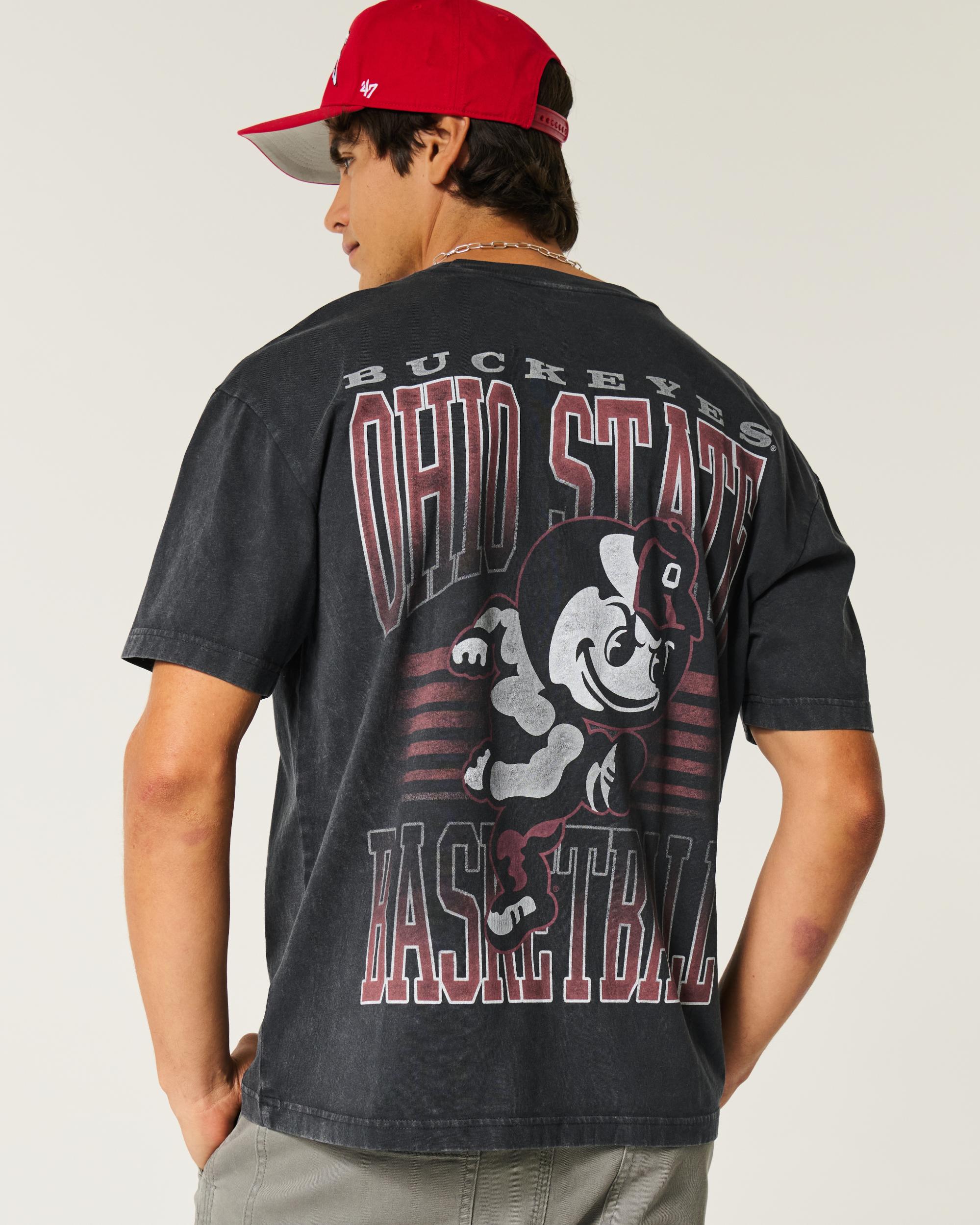 Boxy Ohio State Buckeyes Basketball Graphic Tee Product Image