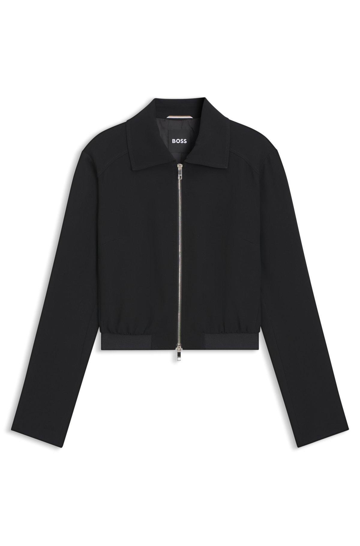 Regular-fit blazer in soft crepe Product Image