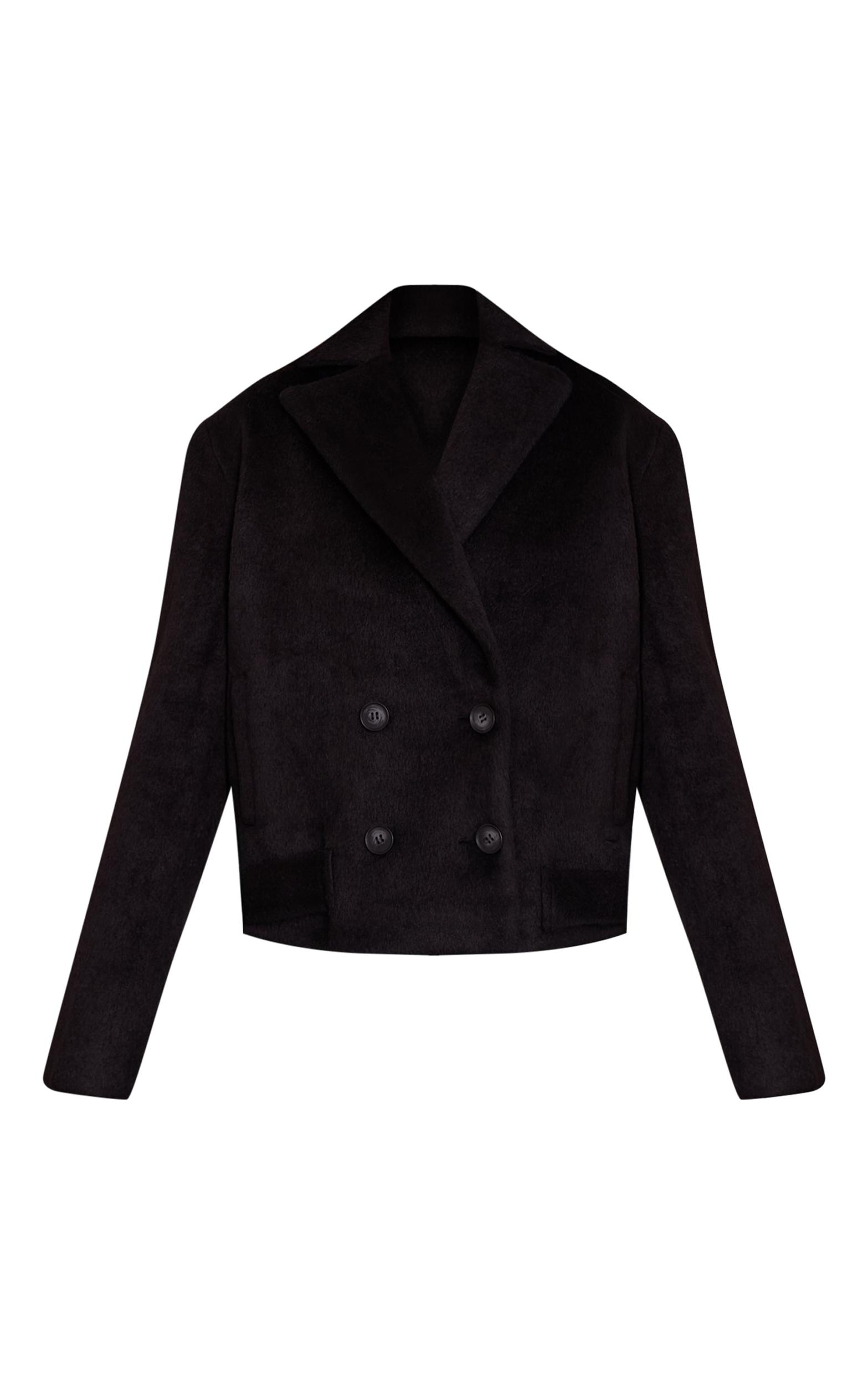 Chocolate Boucle Zip Up Jacket Product Image