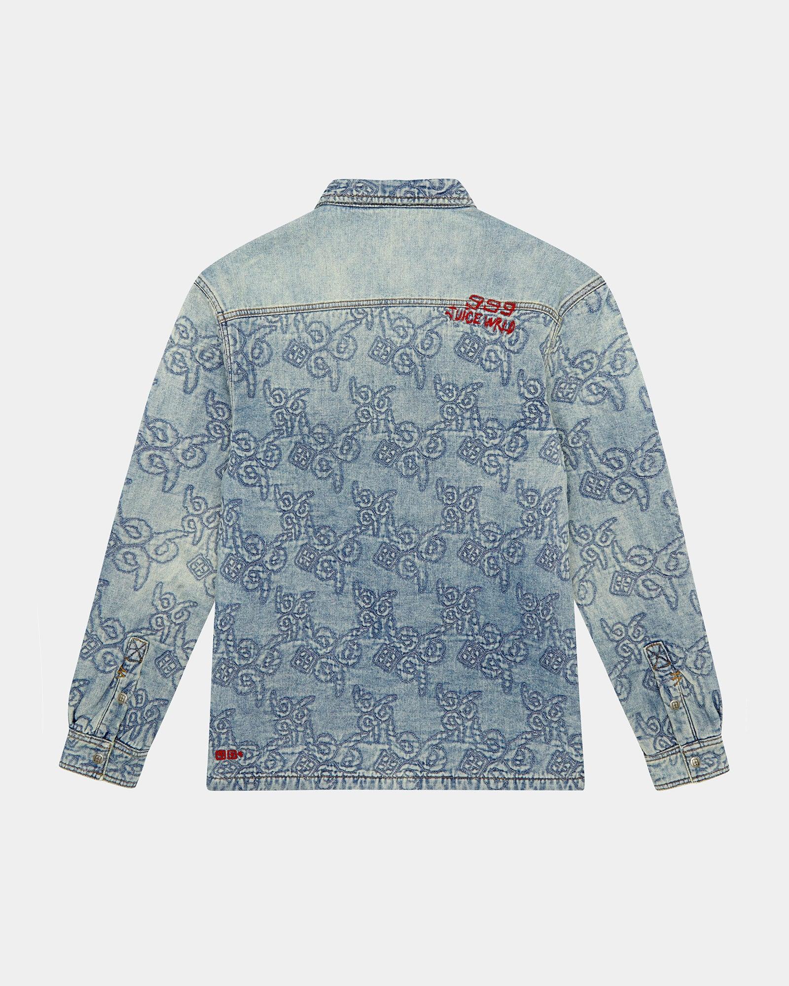 QUILTED LS SHIRT K9 STONED Male Product Image