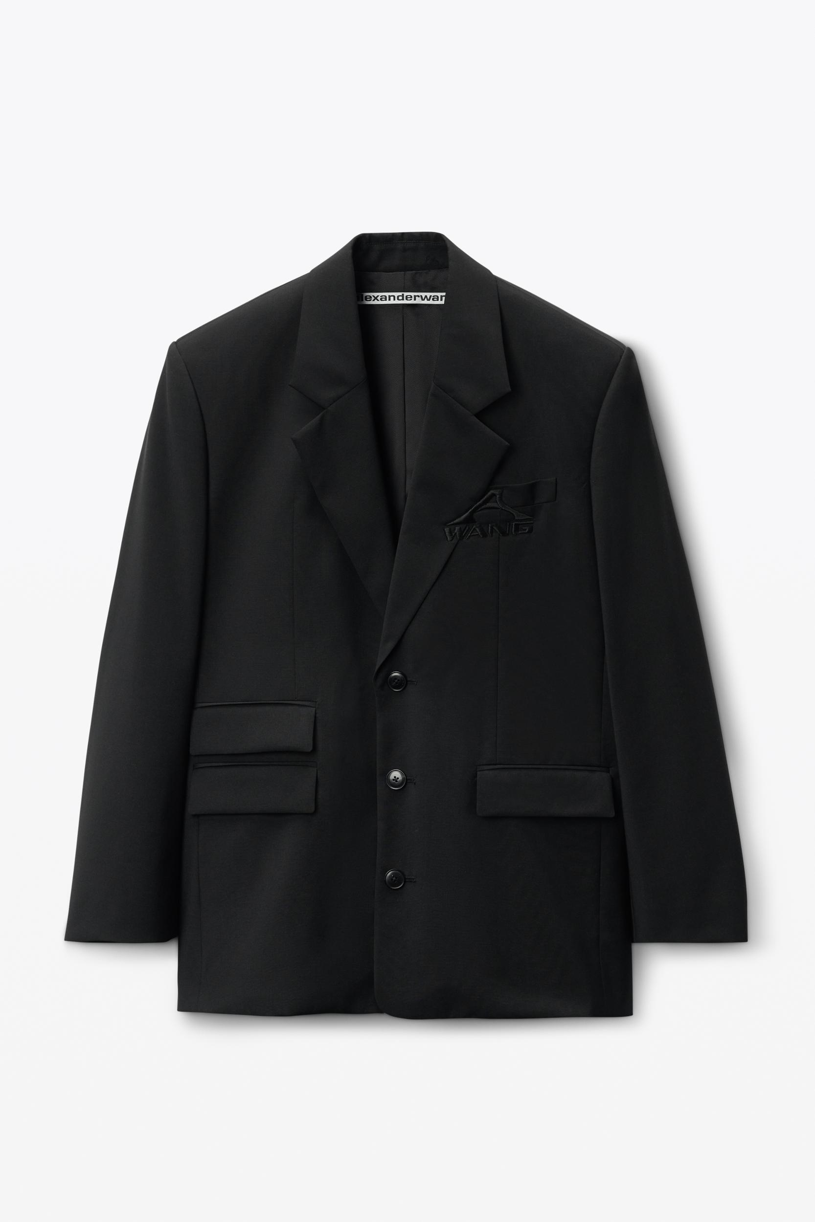 Oversized Logo-embroidered Blazer Product Image