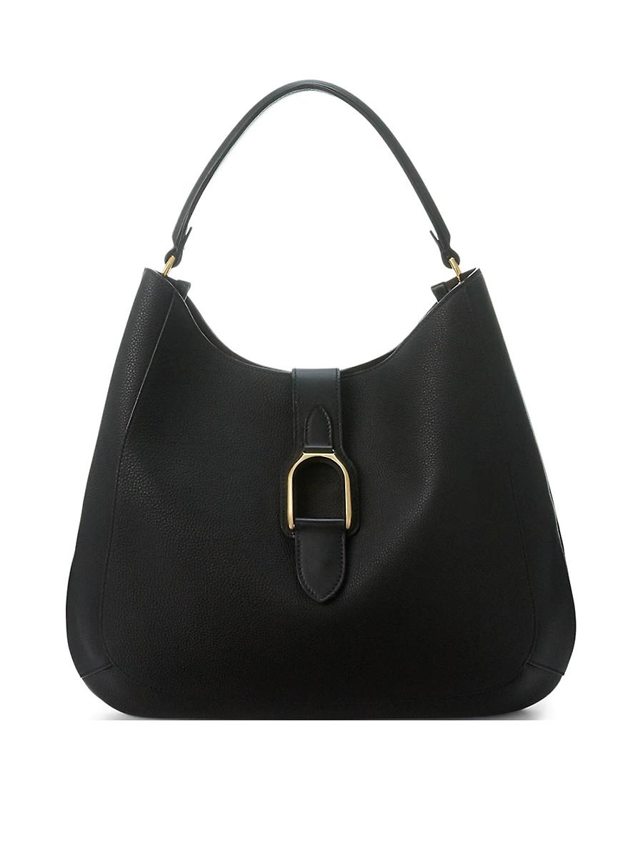 Womens Welington Medium Shoulder Bag in Leather Product Image