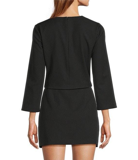 Antonio Melani Edina Round Neck Long Sleeve Blouse Product Image