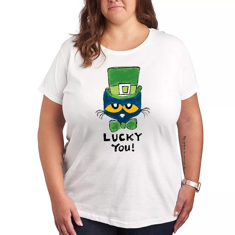 Plus Pete the Cat Lucky You Graphic Tee, Women's,  Product Image
