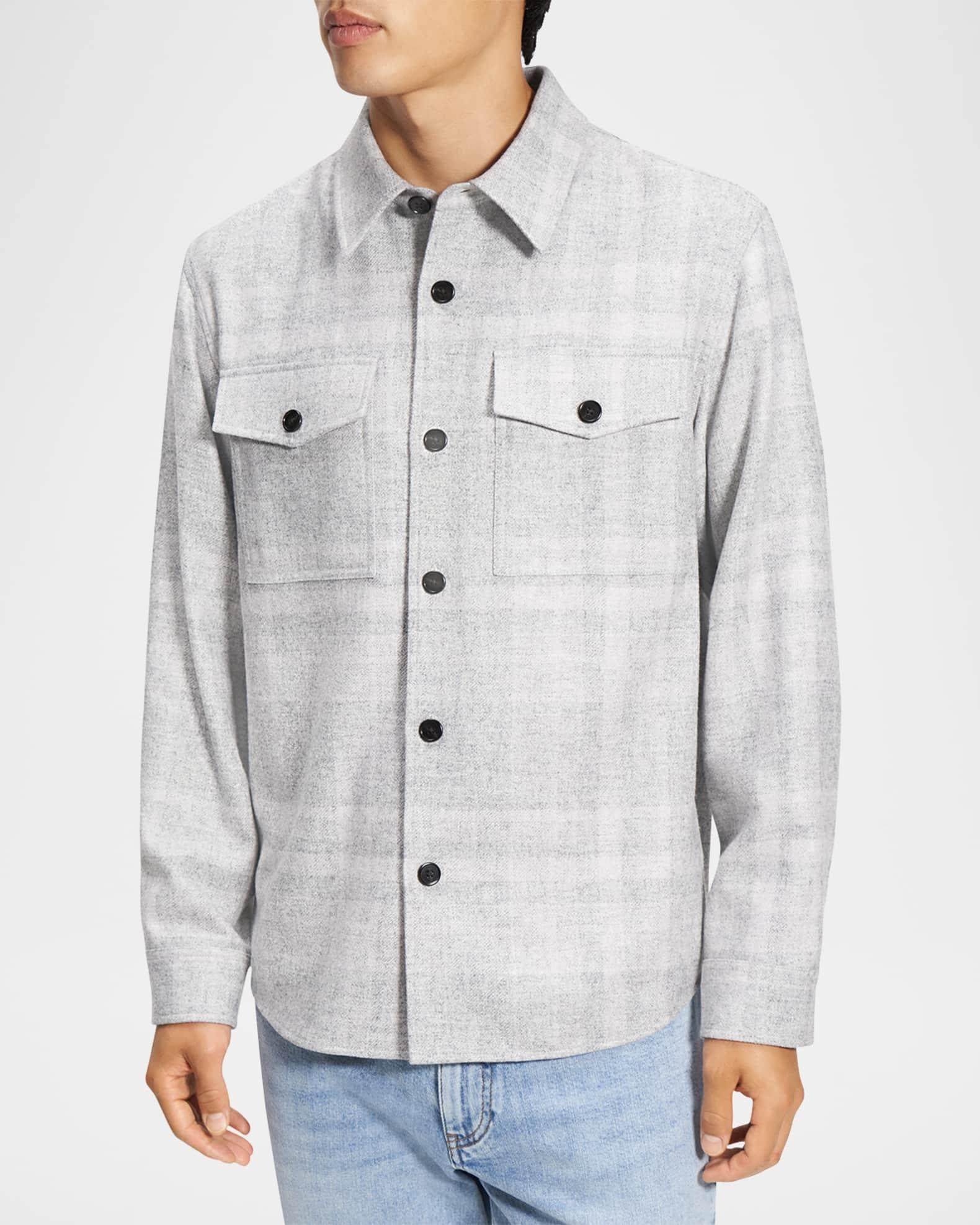 Men's Two-Pocket Check Overshirt Product Image
