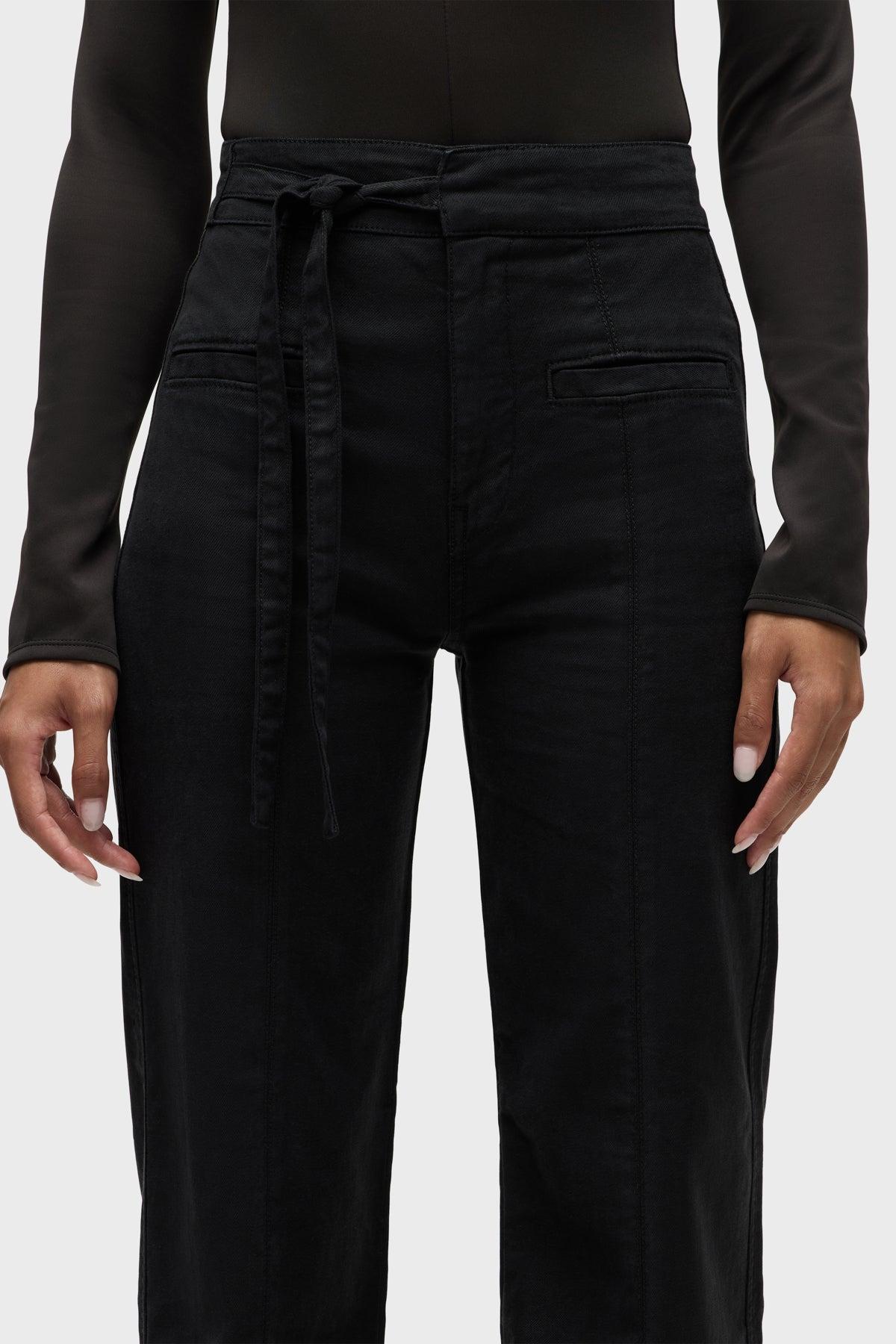 Tie Waist Pintucked Trouser Pant Female Product Image