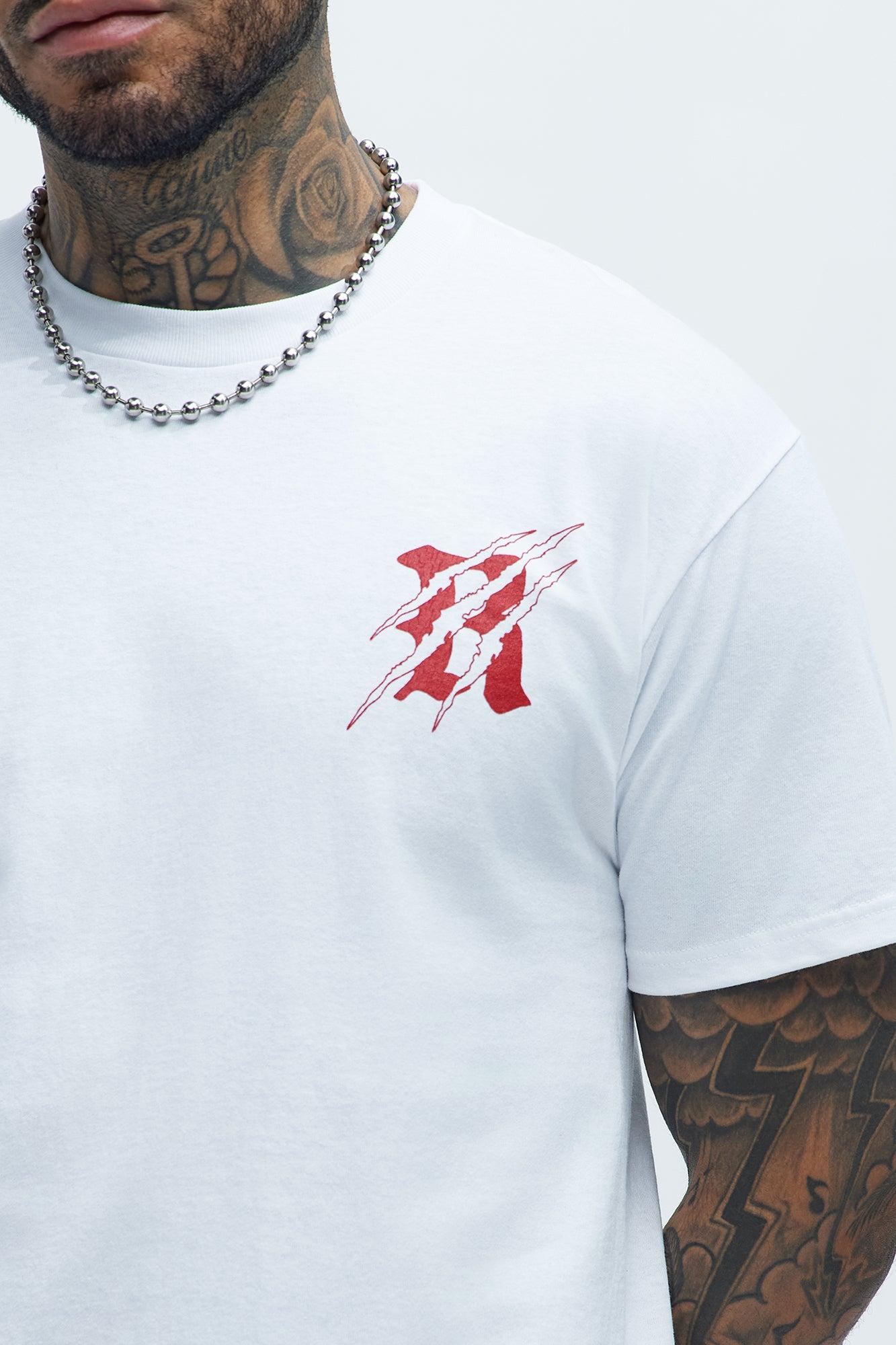 Rebellious Angel Short Sleeve Tee - White Product Image