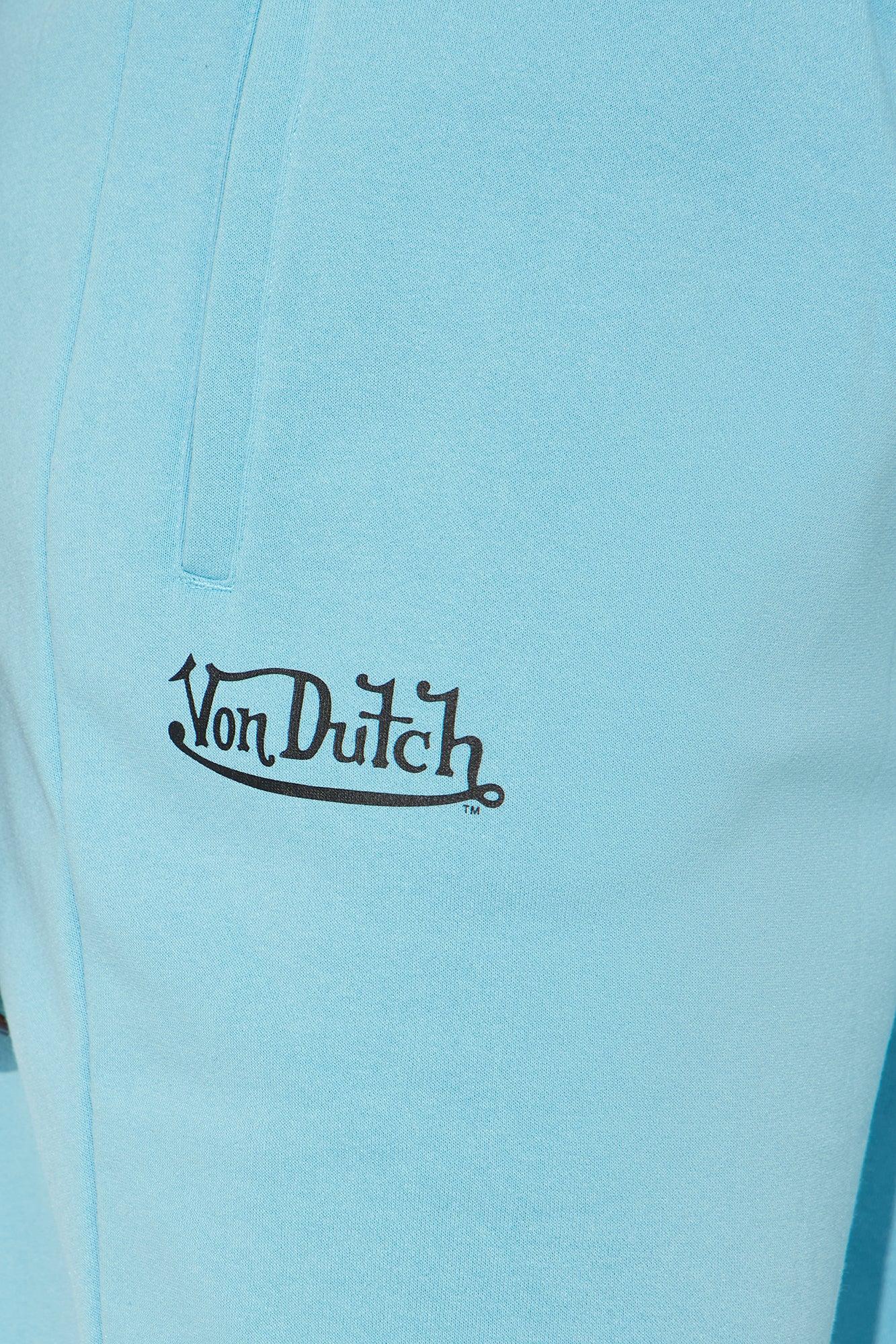 Von Dutch Skull Oasis Wide Leg Pant - Blue/combo Product Image