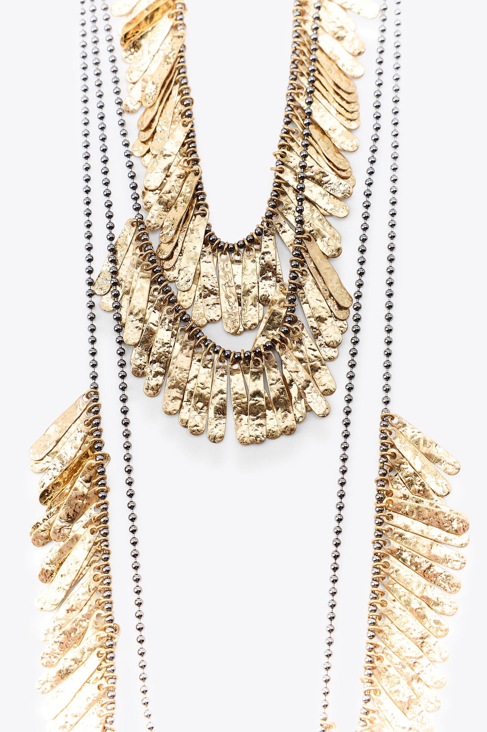 4-PACK OF METAL PLATE NECKLACES Product Image