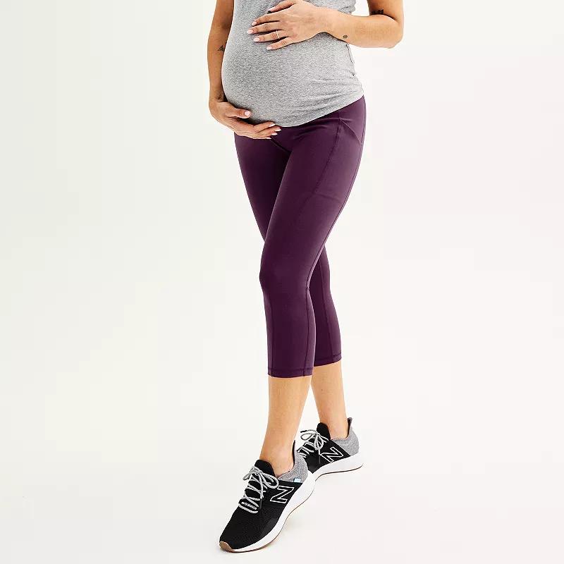 Maternity Tek Gear® Ultrastretch High Rise Capri Pants, Women's,  Product Image