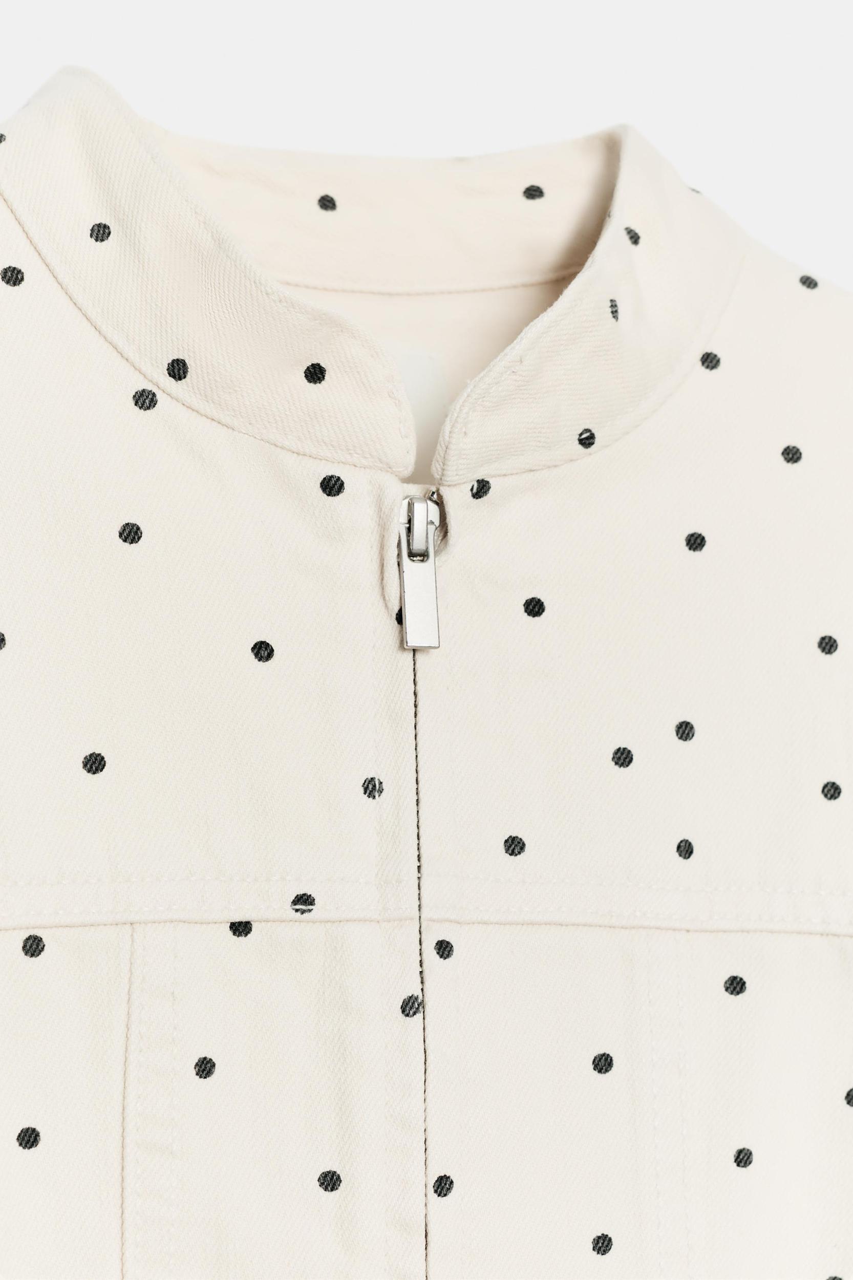 POLKA DOT FITTED JACKET Product Image